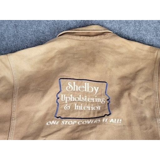 Vintage International Denim Jacket Men Sz XXL Brown Shelby Upholster Size US XXL / EU 58 / 5 - 8 Thumbnail