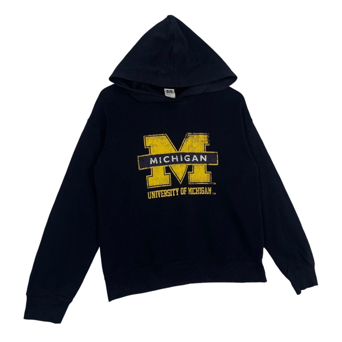 Vintage Vintage University Of Michigan States hoodie Navy Blue Size US L / EU 52-54 / 3 - 3 Thumbnail