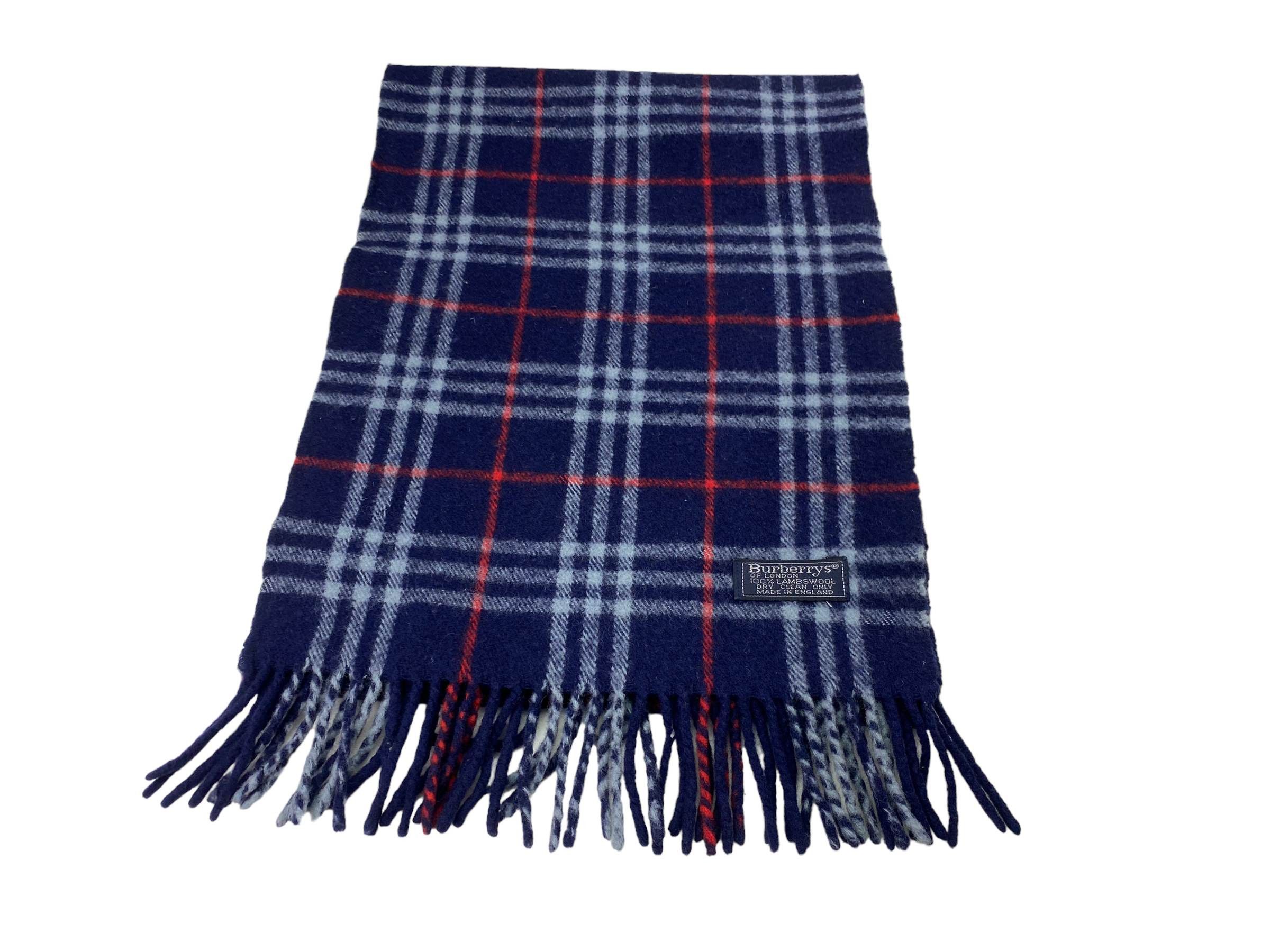 Vintage Burberrys of London Pure Lambswool Checkered Vintage Scarf Size ONE SIZE - 8 Thumbnail