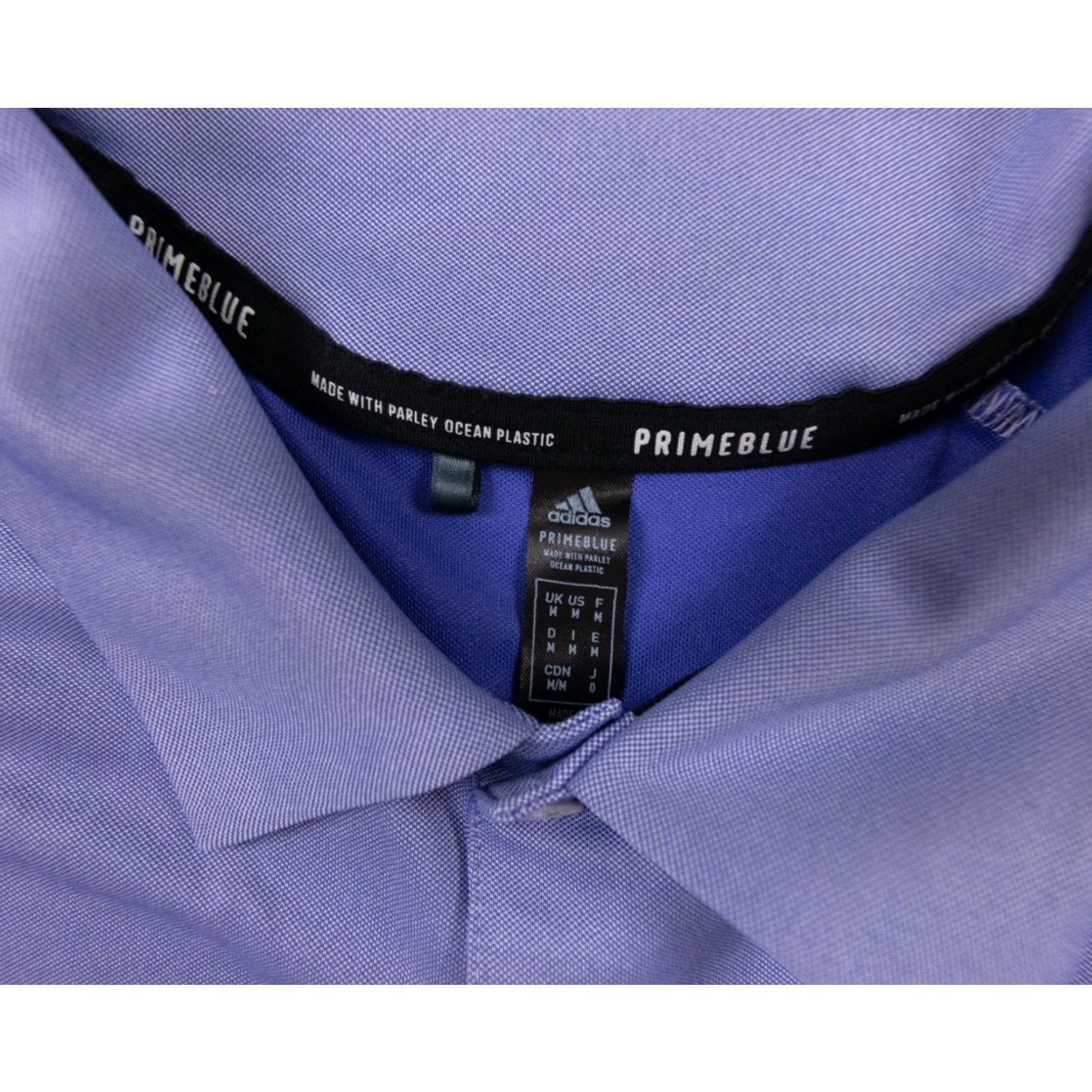 Adidas Adidas Polo Shirt Men's Medium Purple Short Sleeve Primeblue Adult Collared Size US M / EU 48-50 / 2 - 7 Thumbnail