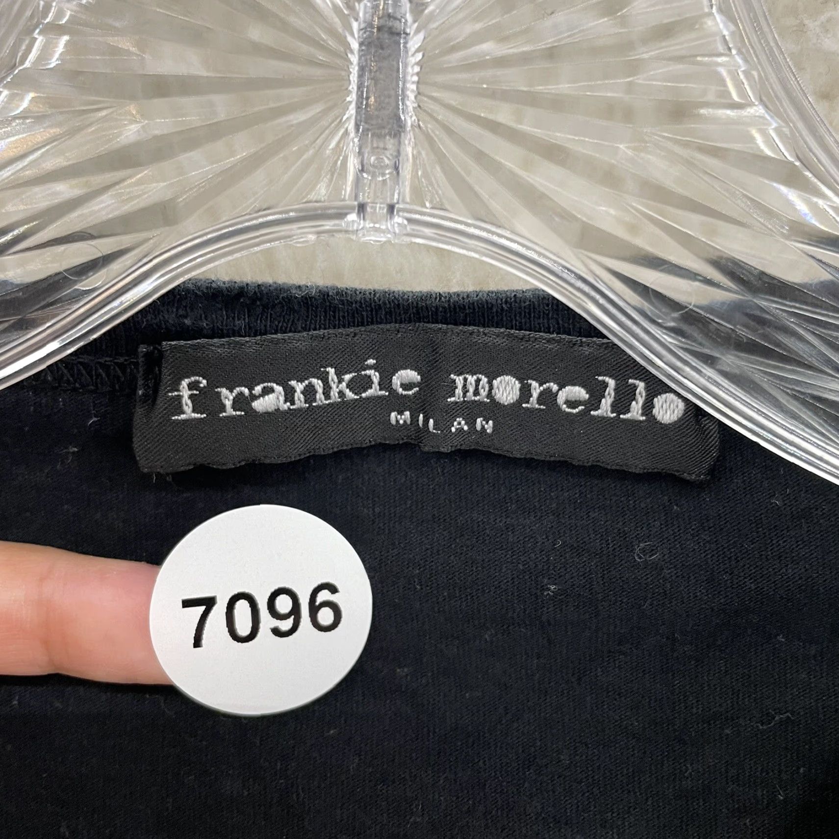 Frankie Morello VINTAGE Frankie Morello Shirt M Black Graphic Cyber Fairy Italy Designer Women's M Size M / US 6-8 / IT 42-44 - 8 Thumbnail