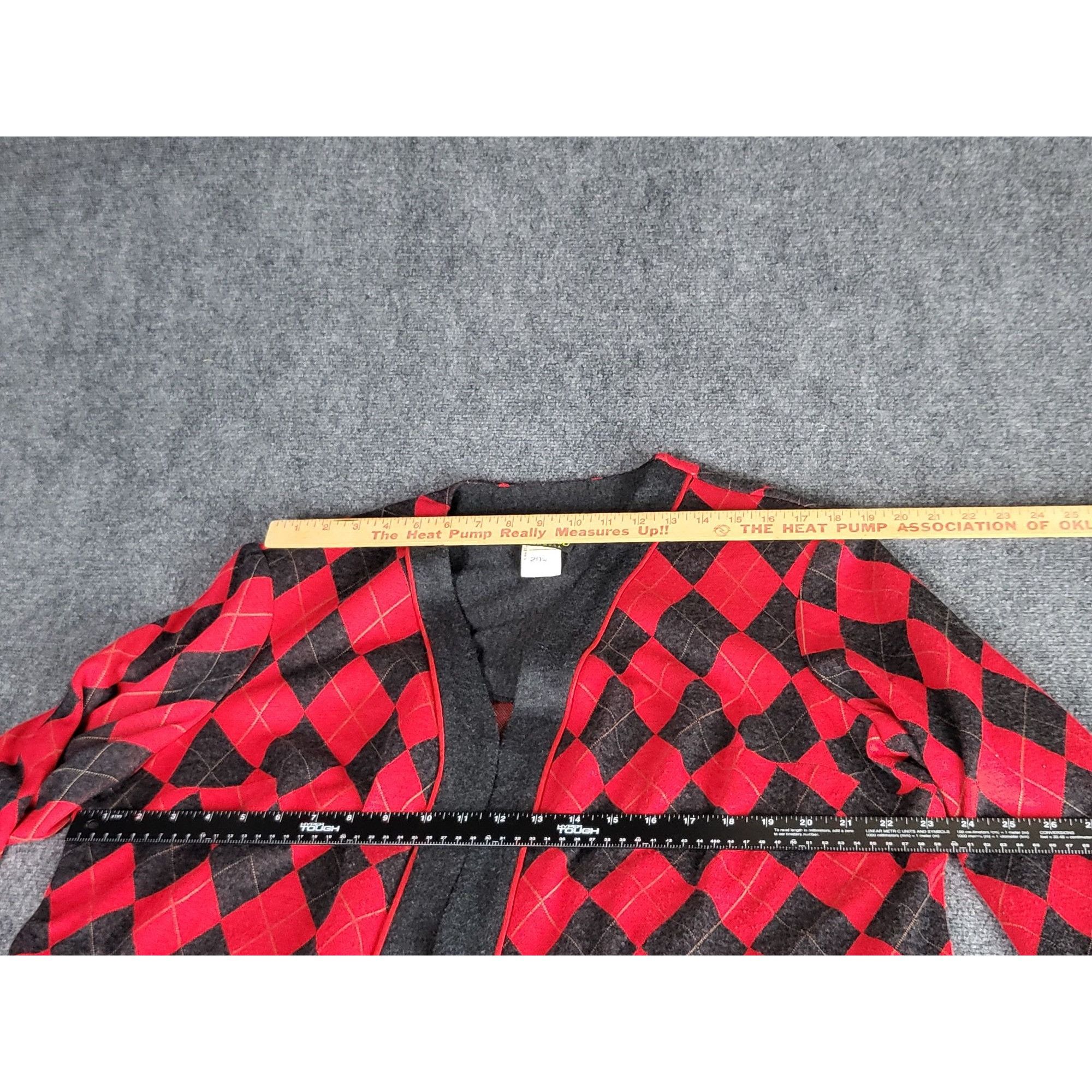 Vintage Vintage A.S. Elliott Cardigan Women Sz 20W Argyle Festive Ho Size XXL / US 16-18 / IT 52-54 - 7 Thumbnail