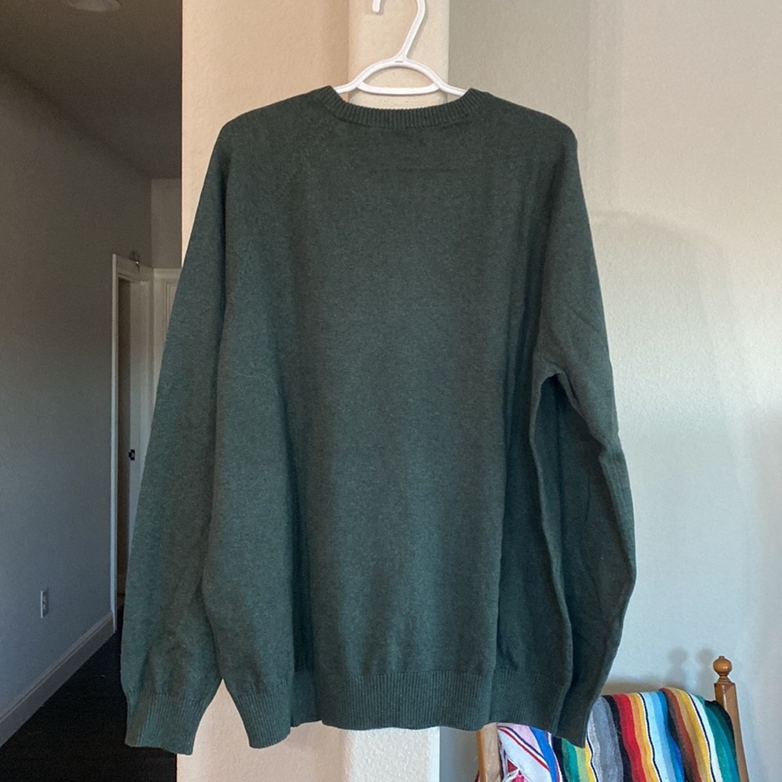 Lands' End Lands End cashmere wool cotton blend green everyday sweater Size US L / EU 52-54 / 3 - 5 Thumbnail