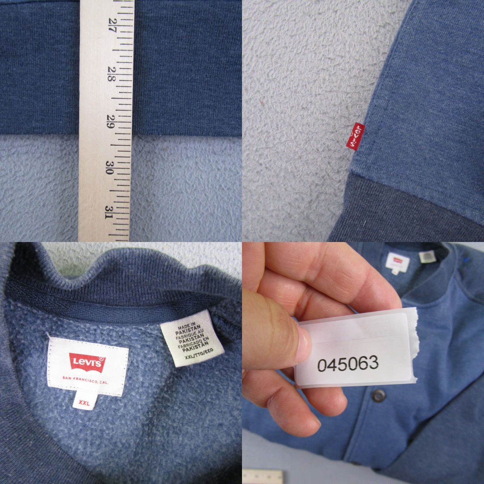 Levi's VINTAGE Levi's Jacket Mens 2XL Blue Snap Up Bomber Jacket Regular Fit Fleece Knit Pocket Size US XXL / EU 58 / 5 - 8 Thumbnail