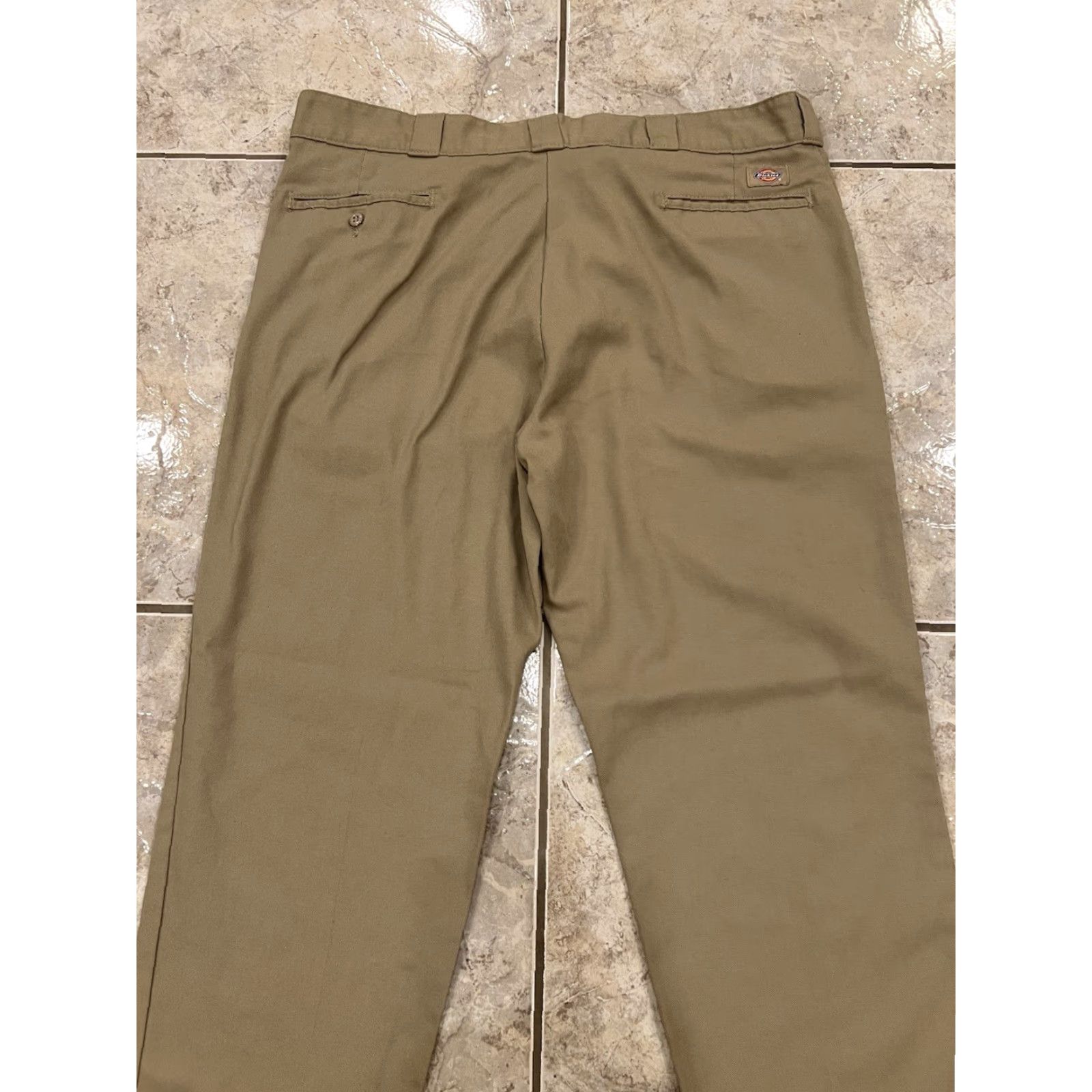 Dickies VINTAGE Dickies 874 Khaki Original Fit Twill Work Pants Mens 42X32 Straight Size US 42 / EU 58 - 3 Thumbnail