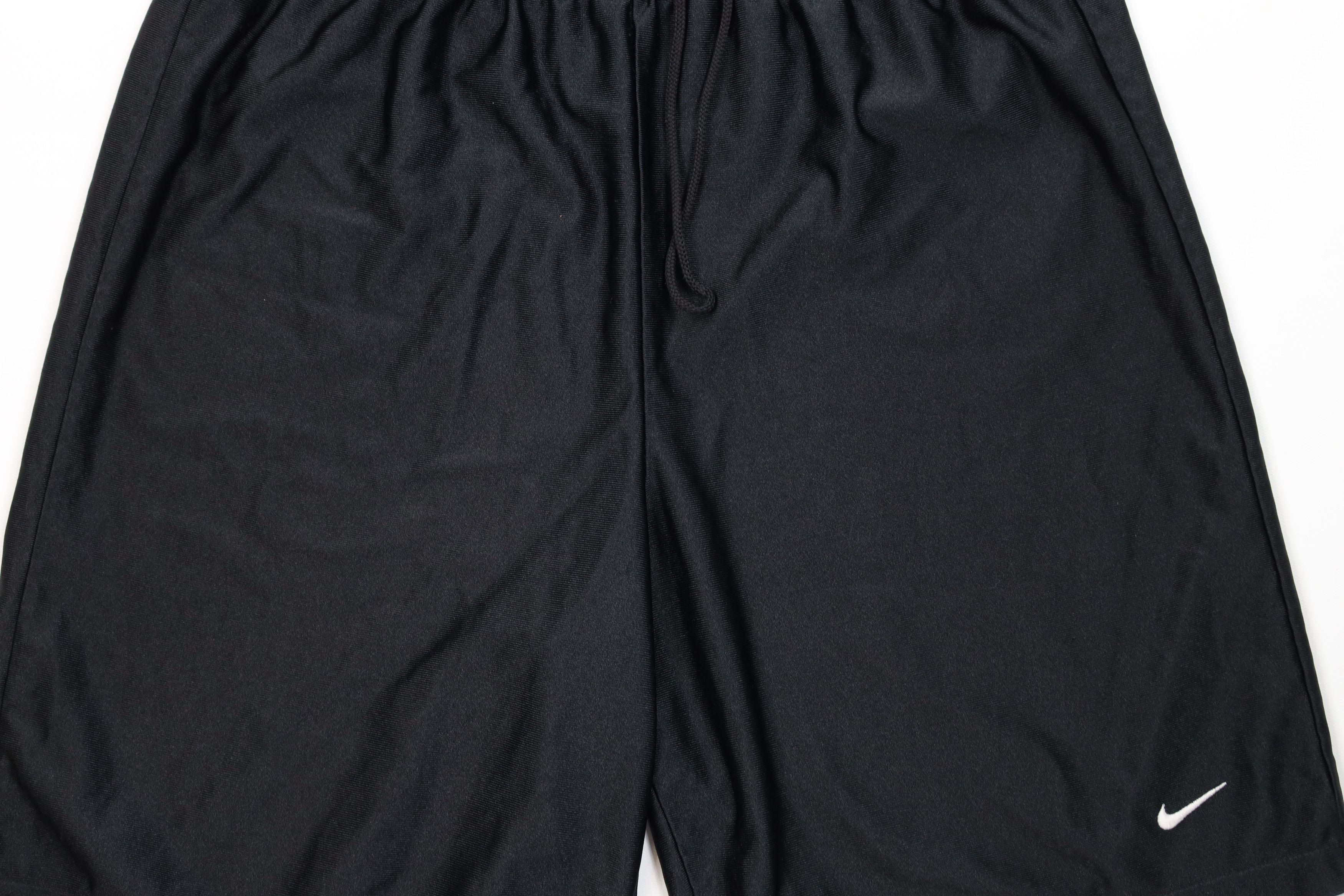 Nike Vintage 90s Y2K Nike Mini Swoosh Silky Shorts Black USA Size US 32 / EU 48 - 3 Thumbnail