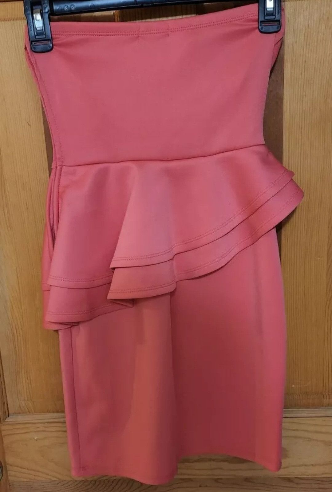Other NWT Charlotte Russe Coral Sweetheart Peplum Dress Size Small Size S / US 4 / IT 40 - 3 Thumbnail