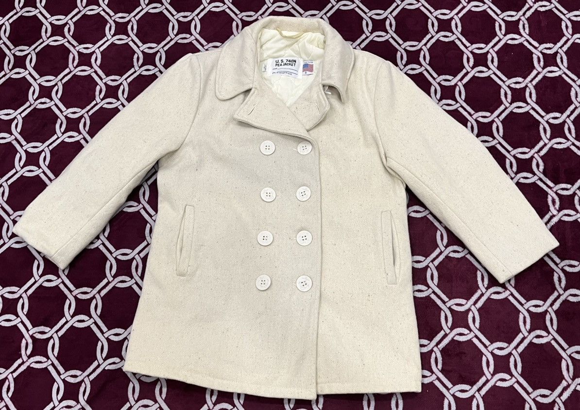 Vintage Schott NYC US 740N Wool Pea Coat Jacket