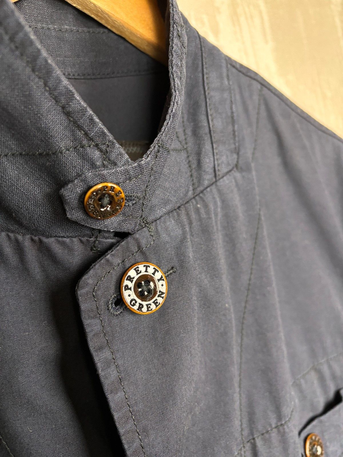 Pretty Green Pretty Green Linen / Cotton Pockets Jacket Navy Size US L / EU 52-54 / 3 - 5 Thumbnail