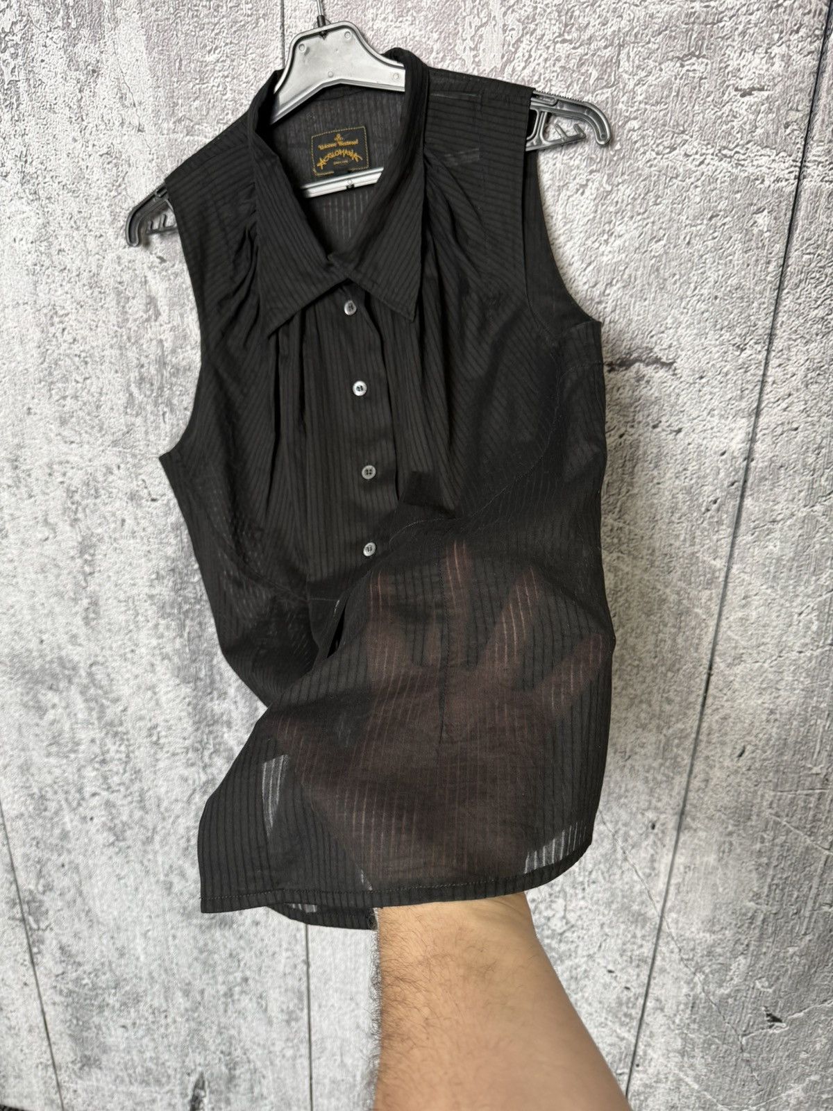 Vivienne Westwood Vivienne Westwood Anglomania Sheer Sleeveless Blouse Shirt Size L / US 10 / IT 46 - 8 Thumbnail