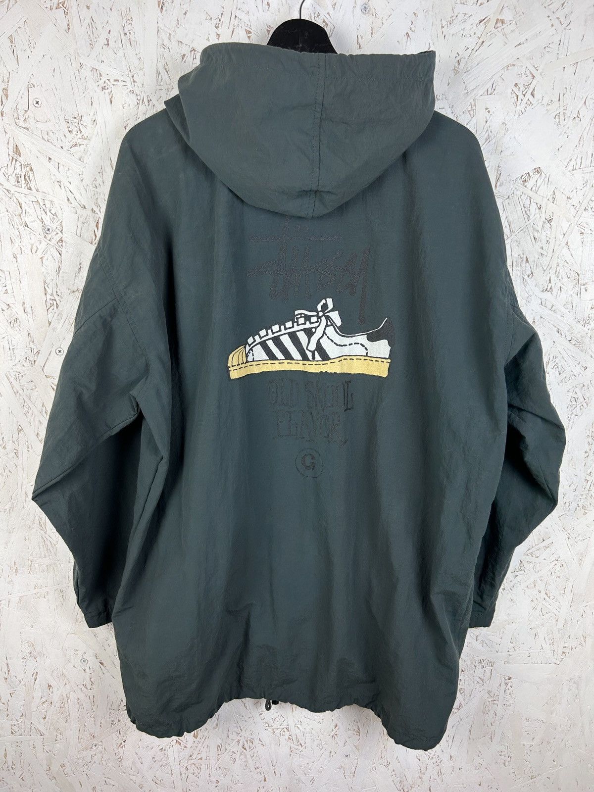 極美品 stussy OLD SKOOL FLAVOR XL Vintage 80s Stussy Old Skool Flavor Skateboarding Sweatshirt