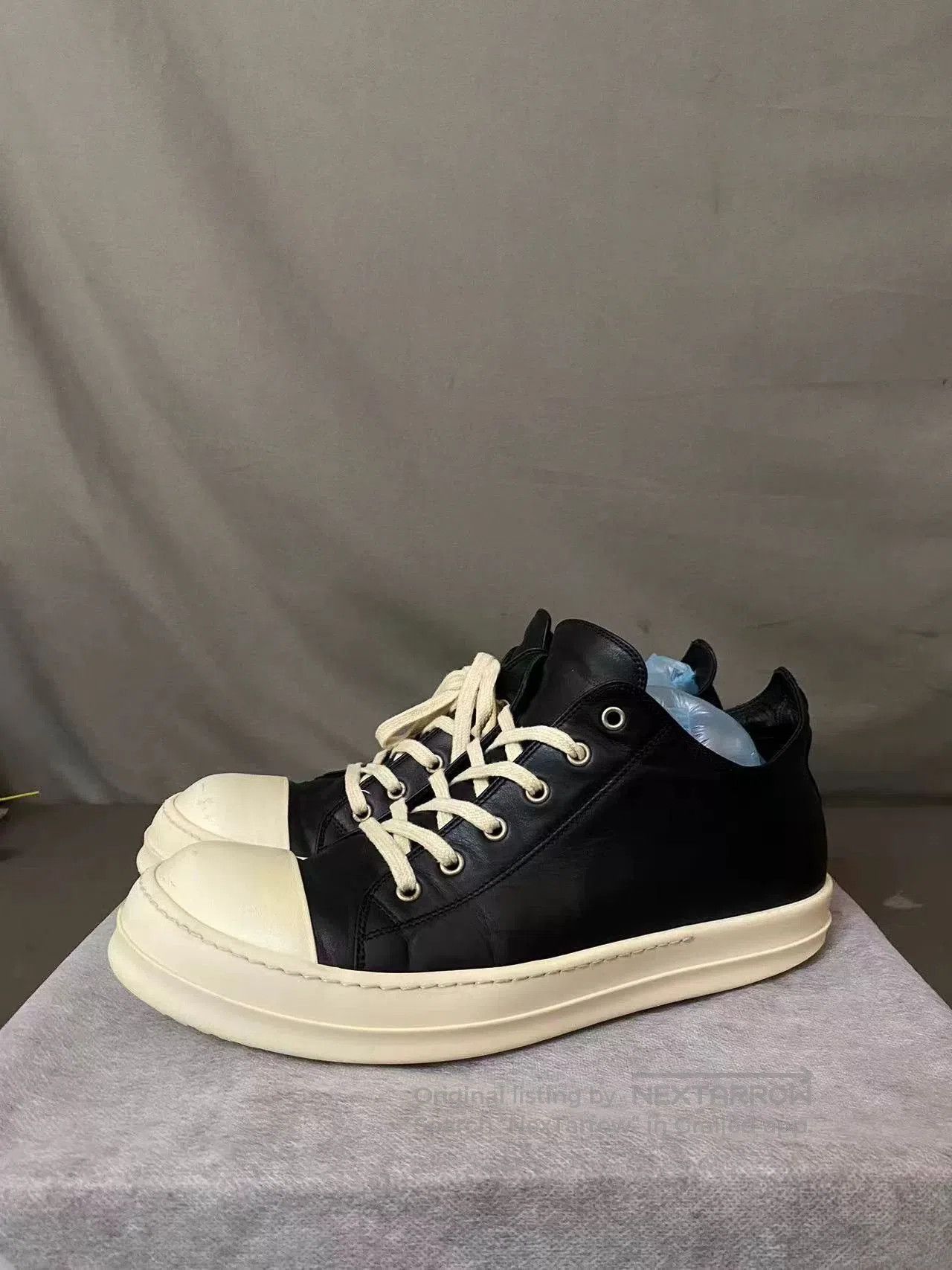 Rick Owens Rick Owens Low-Top Leather Sneakers. Size US 10 / EU 43 - 2 Thumbnail