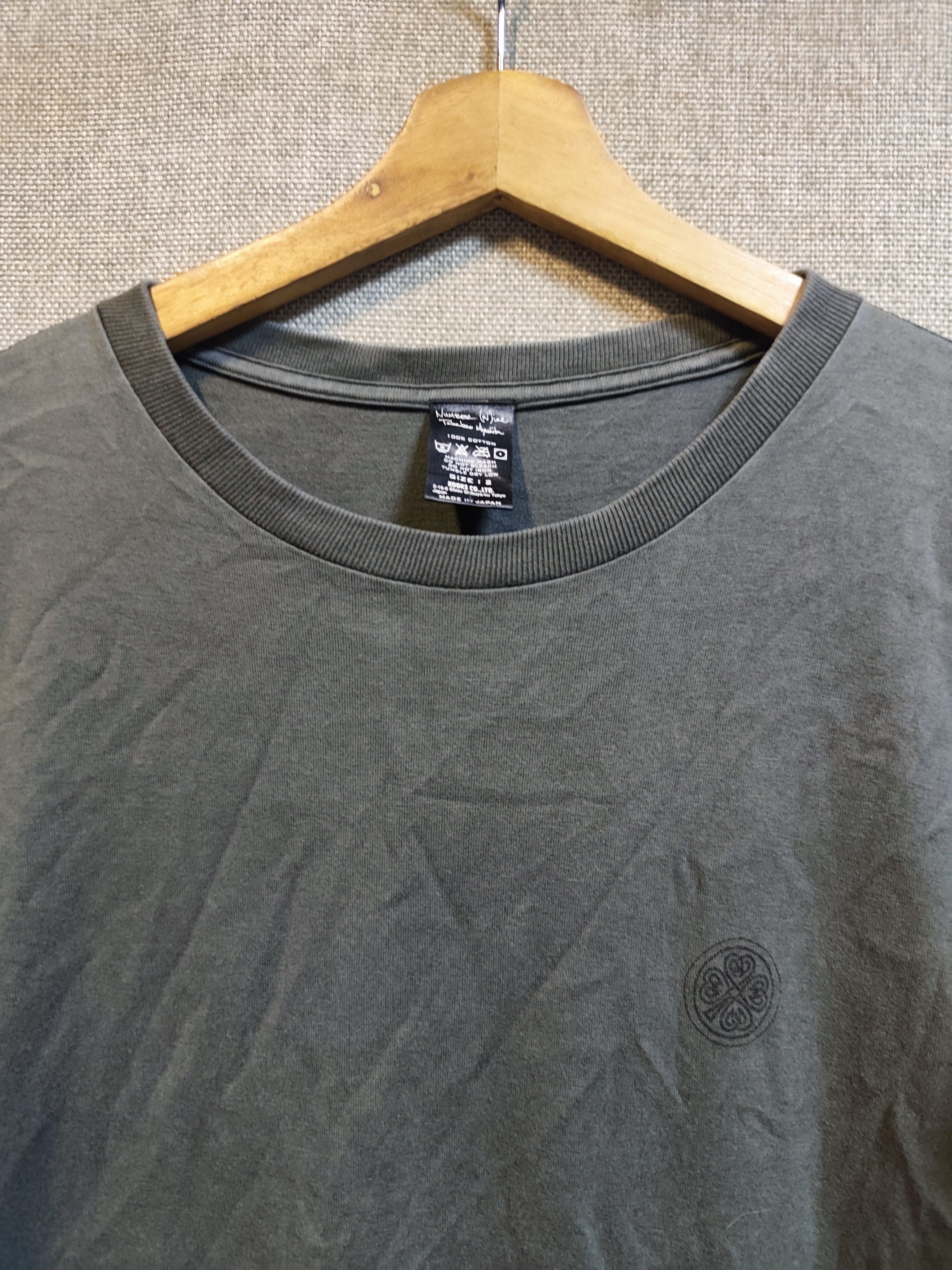 Number (N)ine AW06 Noir Pinstriped Skull With Celtic Leaf Clover Tee Size US M / EU 48-50 / 2 - 4 Thumbnail