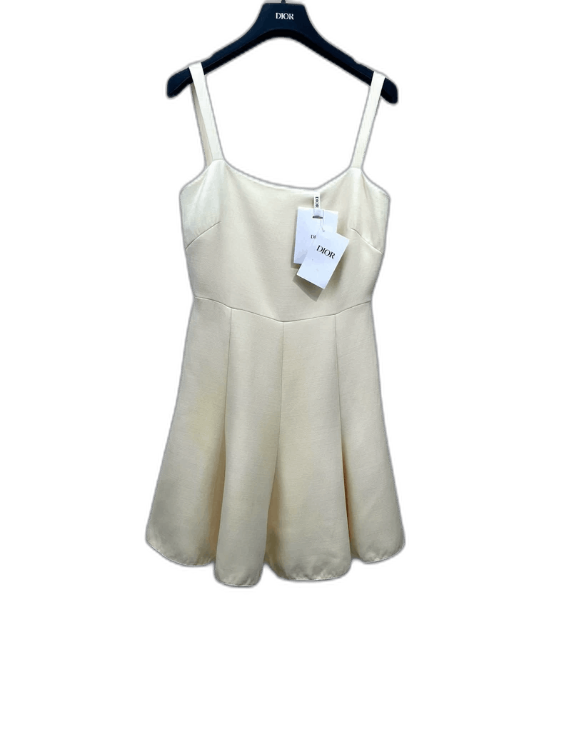 Dior Dior Solid Color Wool Blend Dress Size US 38 / EU 54 - 1 Thumbnail