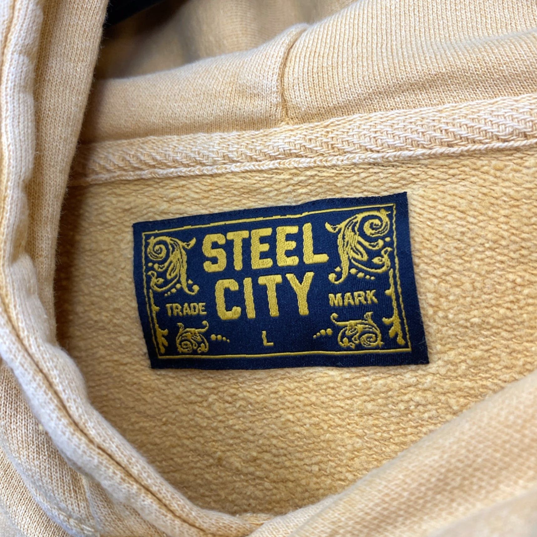 Vintage VINTAGE Steelers Hoodie Men L Pullover Yellow Retro City Of Champions Steelers Shirt Size US L / EU 52-54 / 3 - 3 Thumbnail