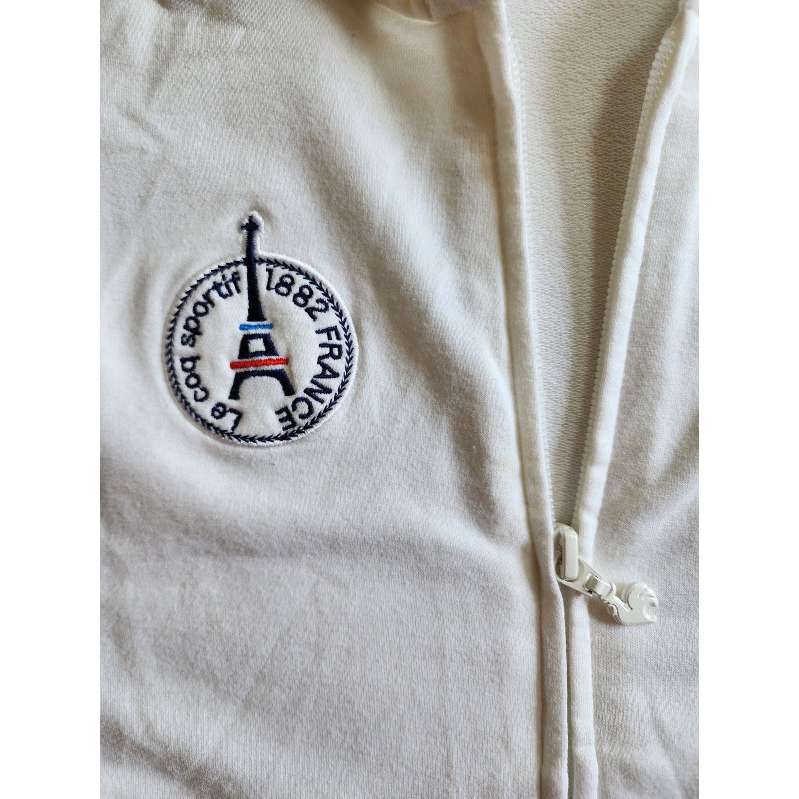 Le Coq Sportif Le Coq Sportif Short Sleeve Full Zip Hoodie Jacket White S Size S / US 4 / IT 40 - 3 Thumbnail