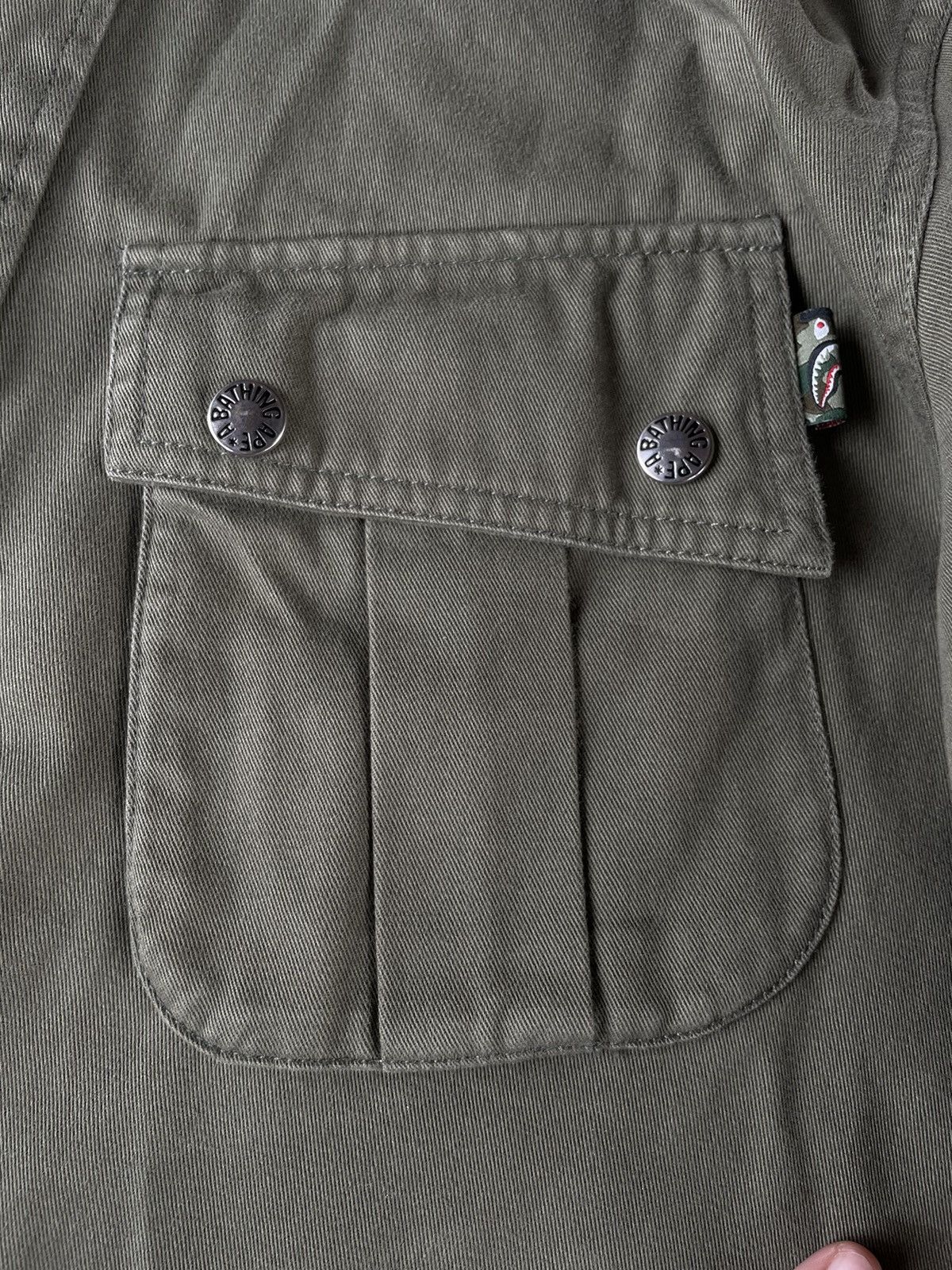 Bape Bape Military Shark Parachute Jacket Size US XL / EU 56 / 4 - 7 Thumbnail