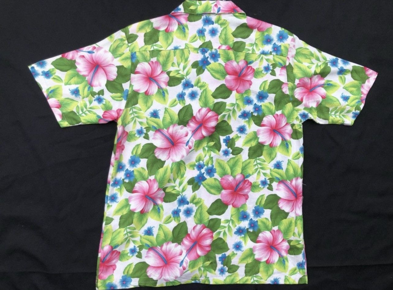 Japanese Brand Vintage 80s Guppy Okinawa Hibiscus Hawaiian Shirt Size US M / EU 48-50 / 2 - 13 Thumbnail