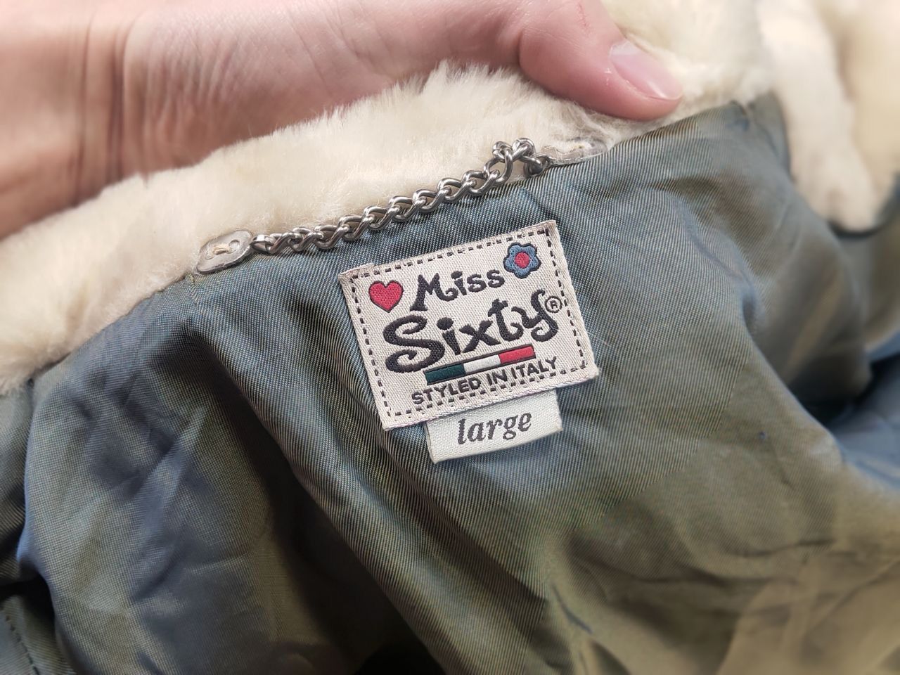 Miss Sixty Vintage Y2K Miss Sixty double-breasted coat Fur Jacket LGB Size L / US 10 / IT 46 - 15 Thumbnail