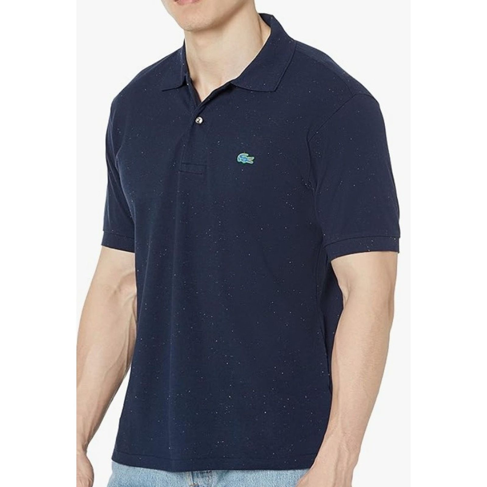 Lacoste Lacoste Men's Classic Fit Speckled Print Cotton Polo 4XL Size US XXL / EU 58 / 5 - 1 Thumbnail