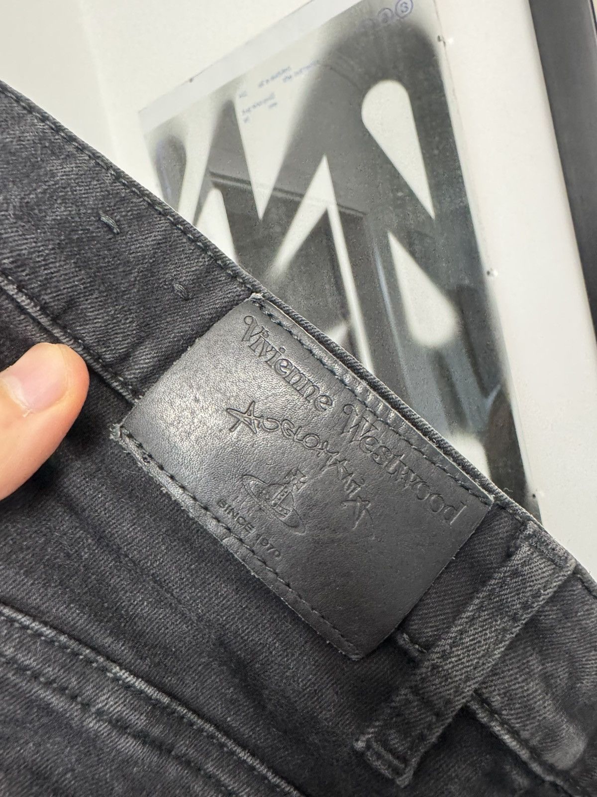 Vivienne Westwood Vivienne Westwood Black Skinny Jeans Denim Pant Designer Size US 33 - 5 Thumbnail
