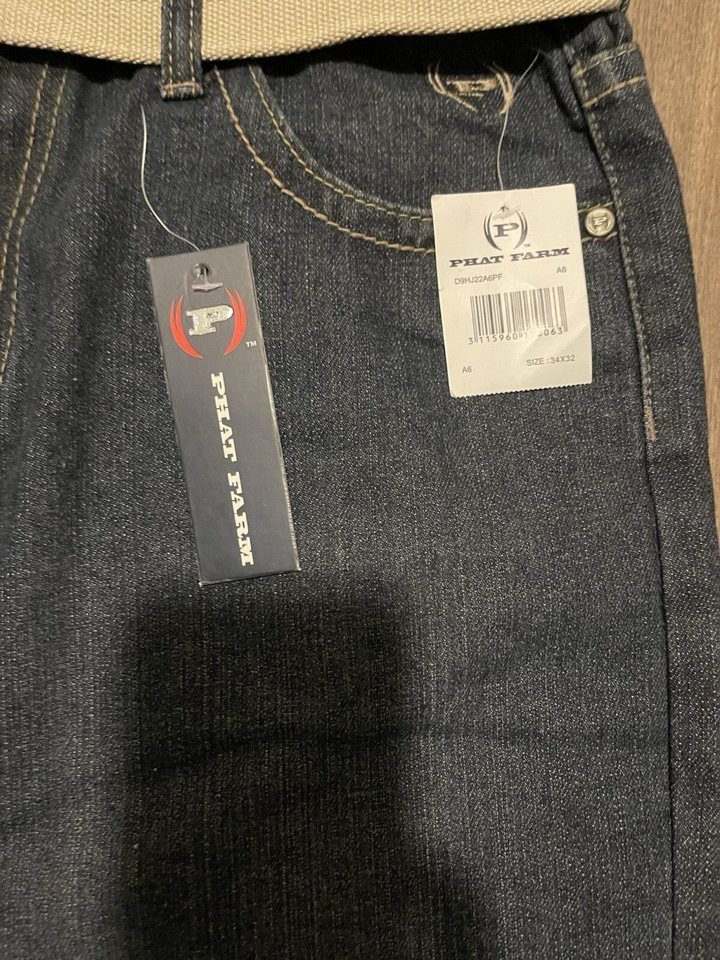Phat Farm Phat Farm Jeans Mens 36 Dark Denim Pants Y2K w/ tags Size US 36 / EU 52 - 3 Thumbnail