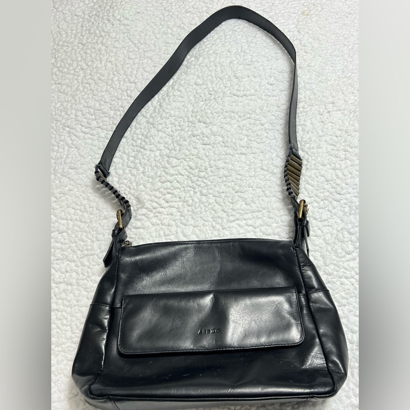 Other Vintage Shoulder Crossbody Bag Black Leather Y2K Arezzo Size ONE SIZE - 1 Thumbnail