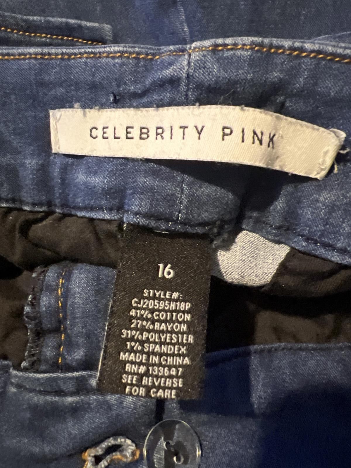 Other Celebrity Pink Women's Dark Blue Flare Jeans 16 Size 38" / US 16 / IT 52 - 7 Thumbnail