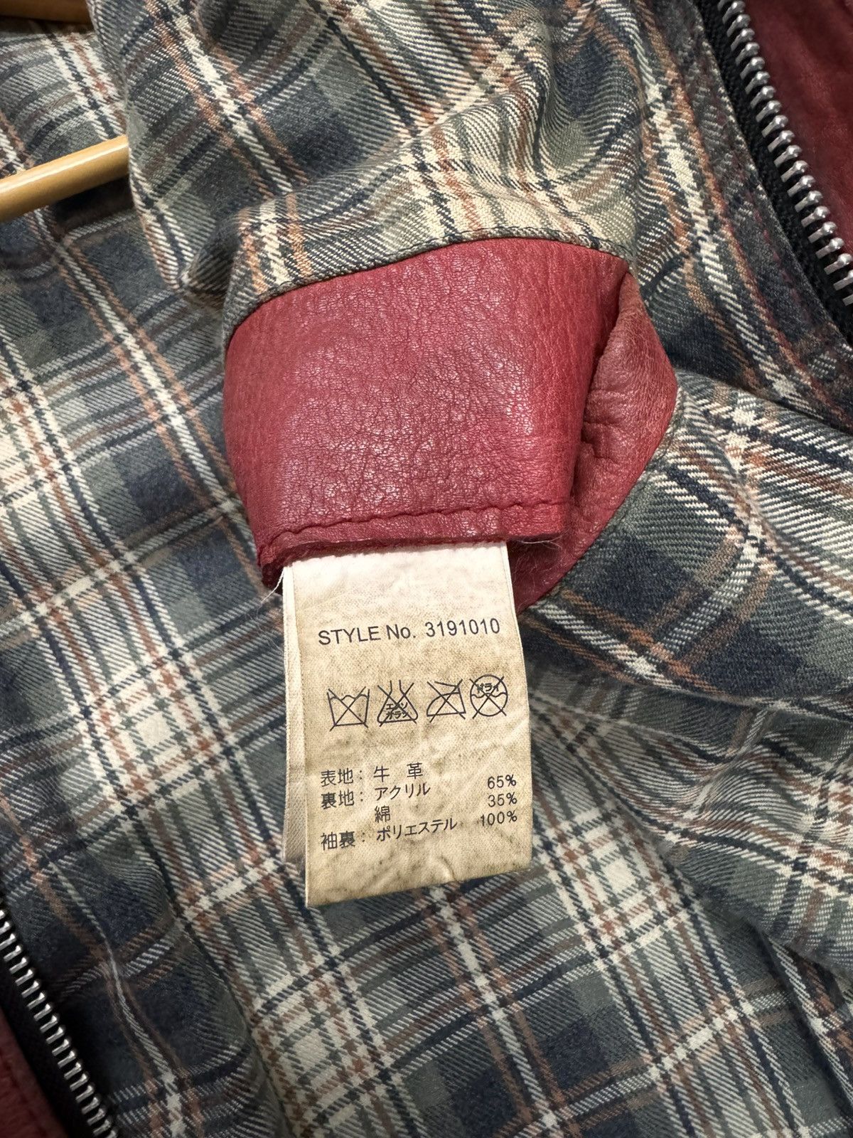 Schott Vintage 80s Schott NYC 654 Red Leather Jacket Racing Stripes Size US S / EU 44-46 / 1 - 17 Thumbnail