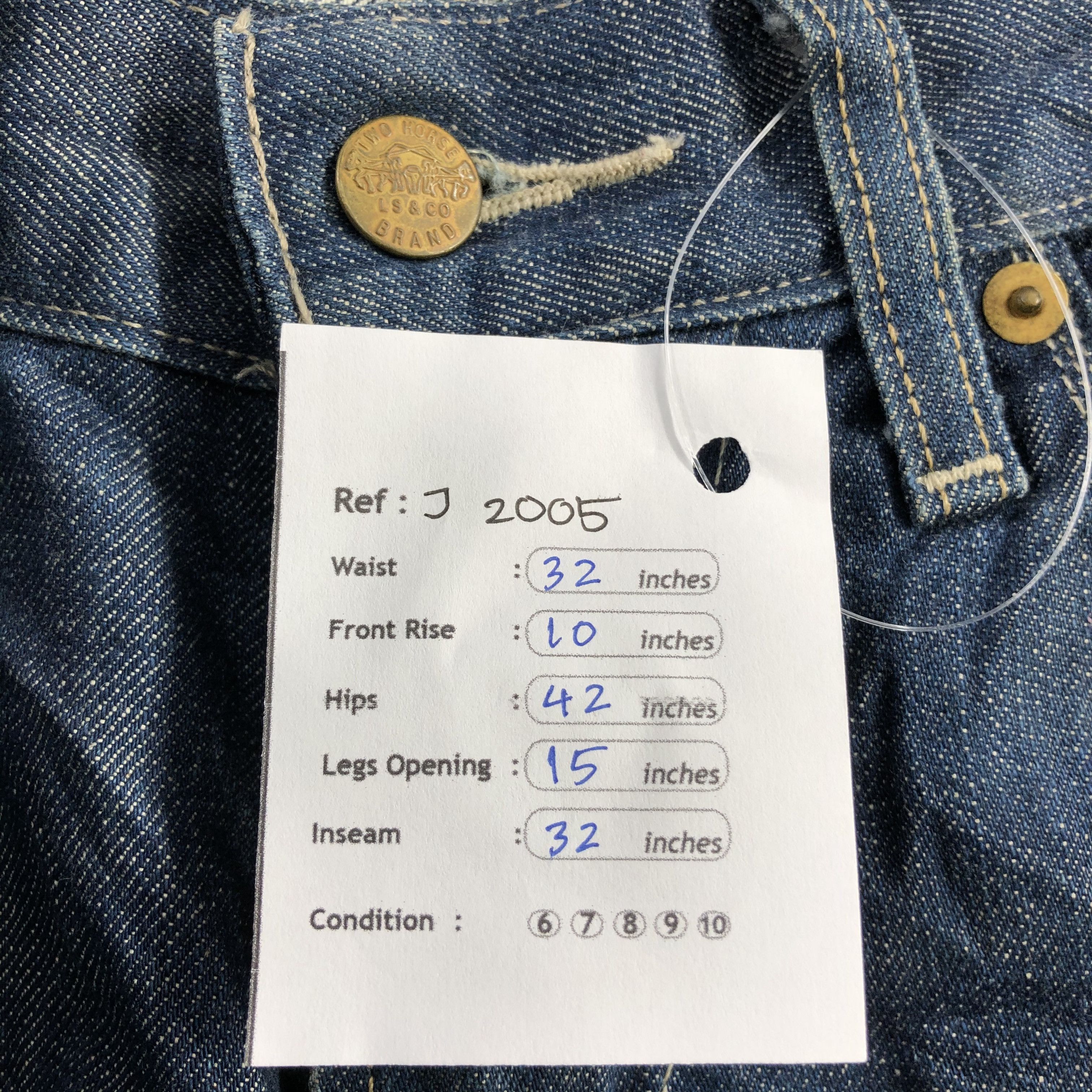 Levi's Vintage Blue Wash Levis 511 Jeans-J2005 Size US 32 / EU 48 - 11 Thumbnail