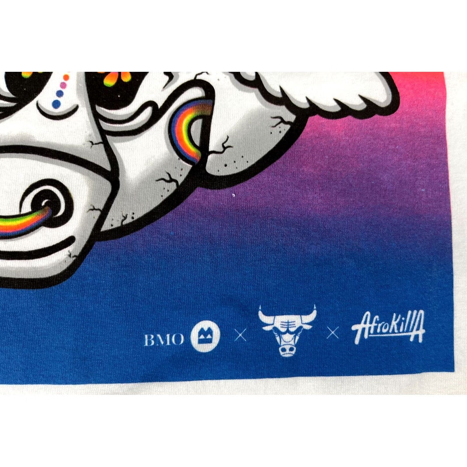 Port & Company Chicago Bulls AfroKillA T-Shirt Local Artist Series Contemporary Street Art Sz L Shirt Unisex Adults White Nike Size US L / EU 52-54 / 3 - 4 Thumbnail