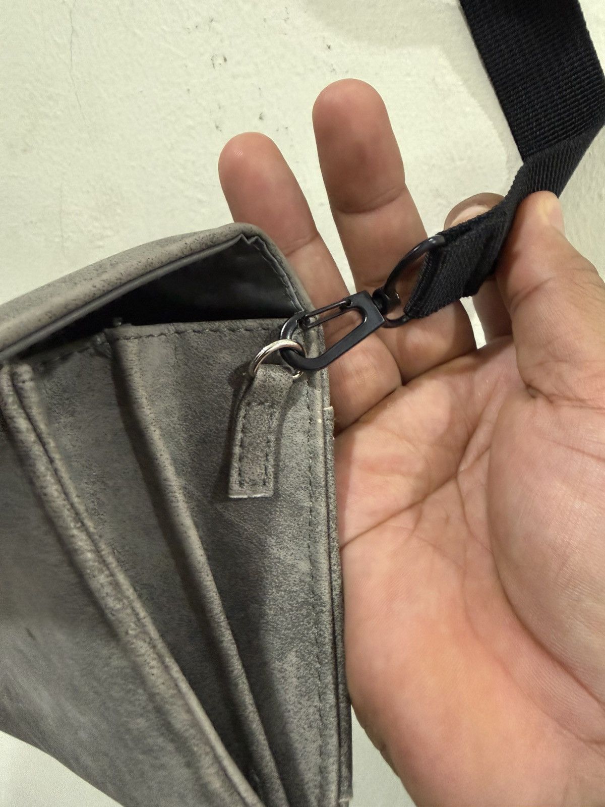 Y's VTG Y’s Yohji Grey Suede Wallet+Sling Bag Size ONE SIZE - 10 Thumbnail