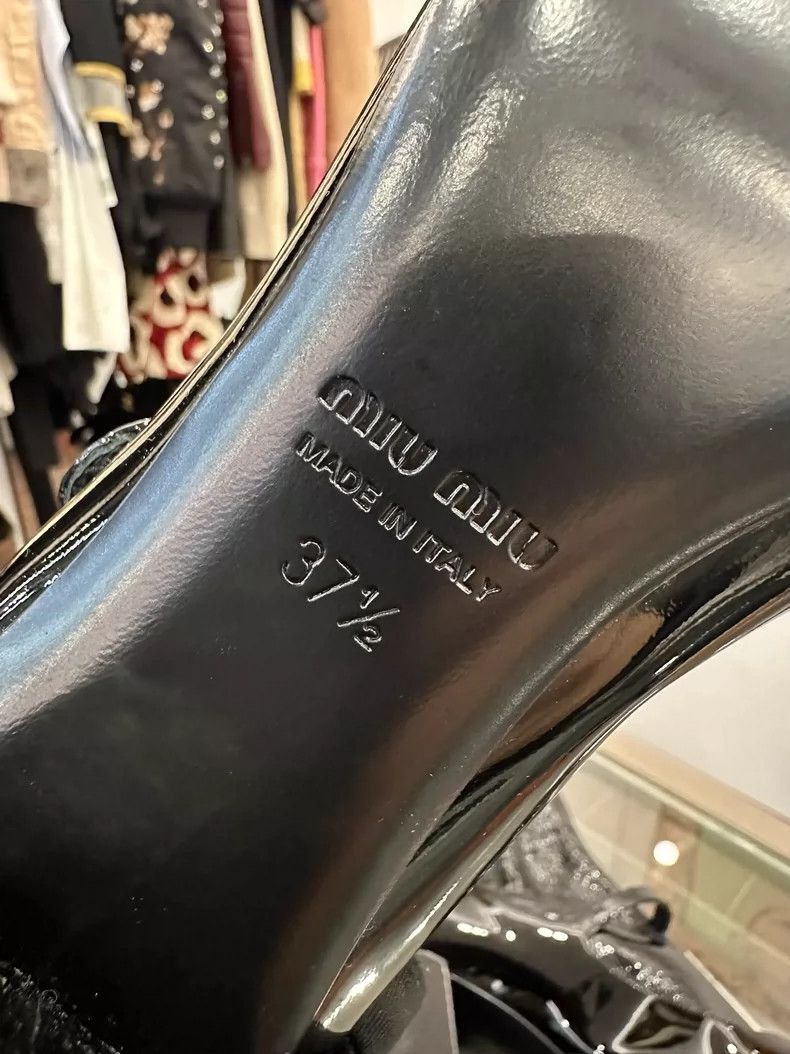 Prada MiuMiu Black and White Women’s Long Boots -2505 Size US 7.5 / EU 40-41 - 7 Thumbnail