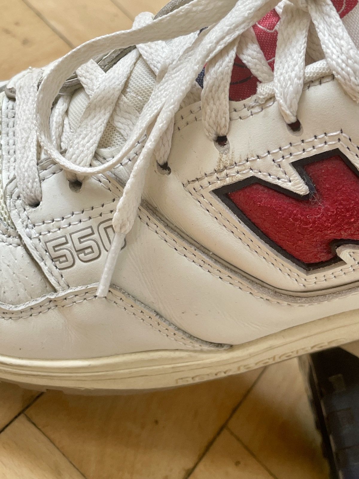Aime Leon Dore × New Balance New Balance x Aime Leon Dore 550 Cream White / Red Size US 10 / EU 43 - 5 Thumbnail