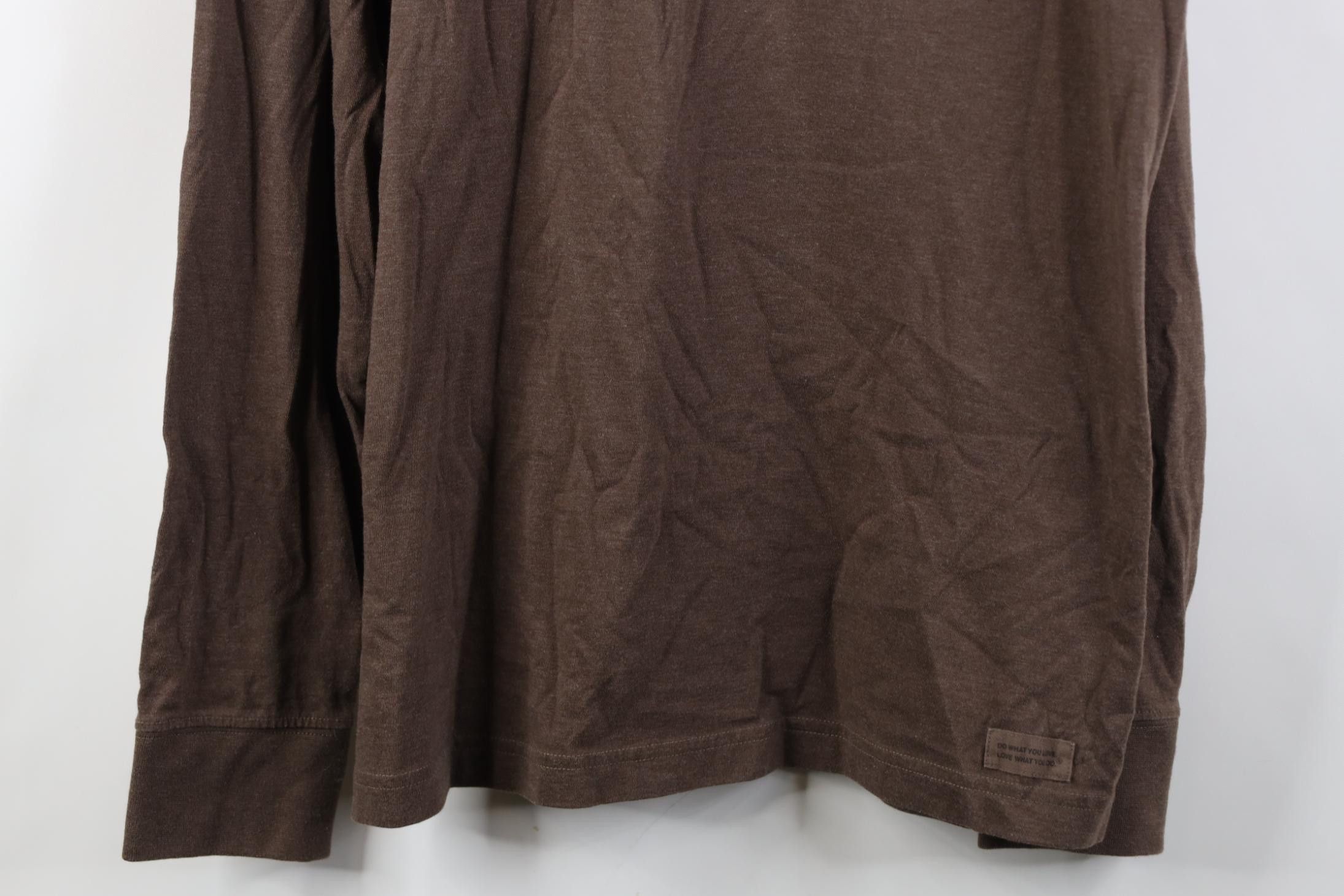 Life is Good Life Is Good Dog Long Sleeve T-Shirt Heather Brown Cotton Size US M / EU 48-50 / 2 - 3 Thumbnail