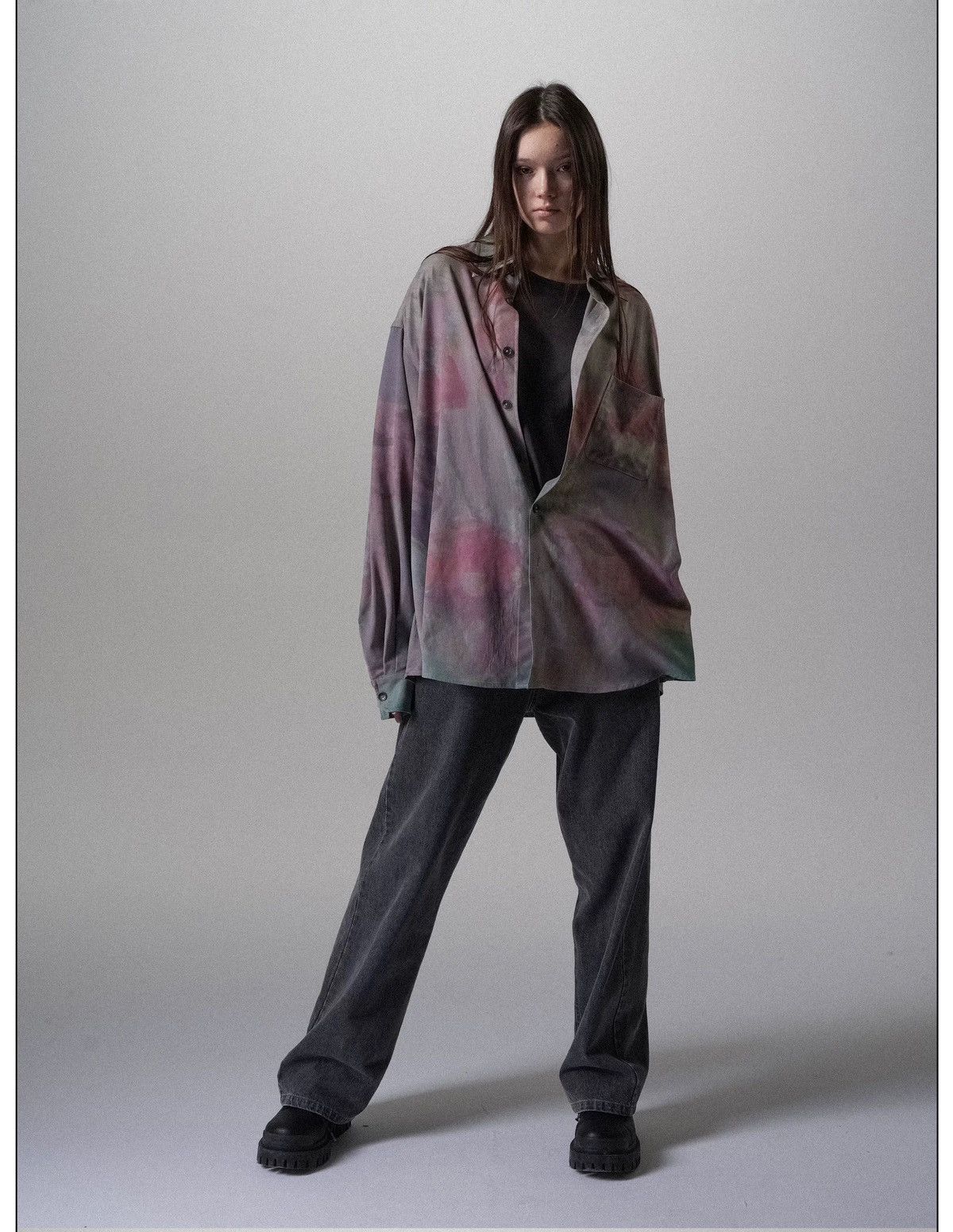 Other Oil-Painting Print Tencel Vintage Silhouette LS Shirt Size US M / EU 48-50 / 2 - 12 Thumbnail