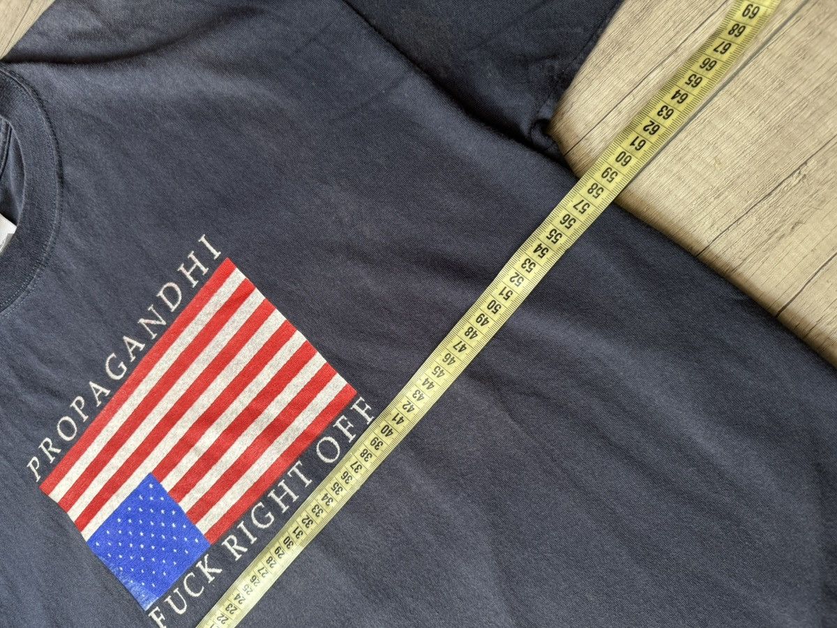 Band Tees Propagandhi F*ck Right Off USA Flag Gildan Vintage T Shirt Size US XL / EU 56 / 4 - 8 Thumbnail
