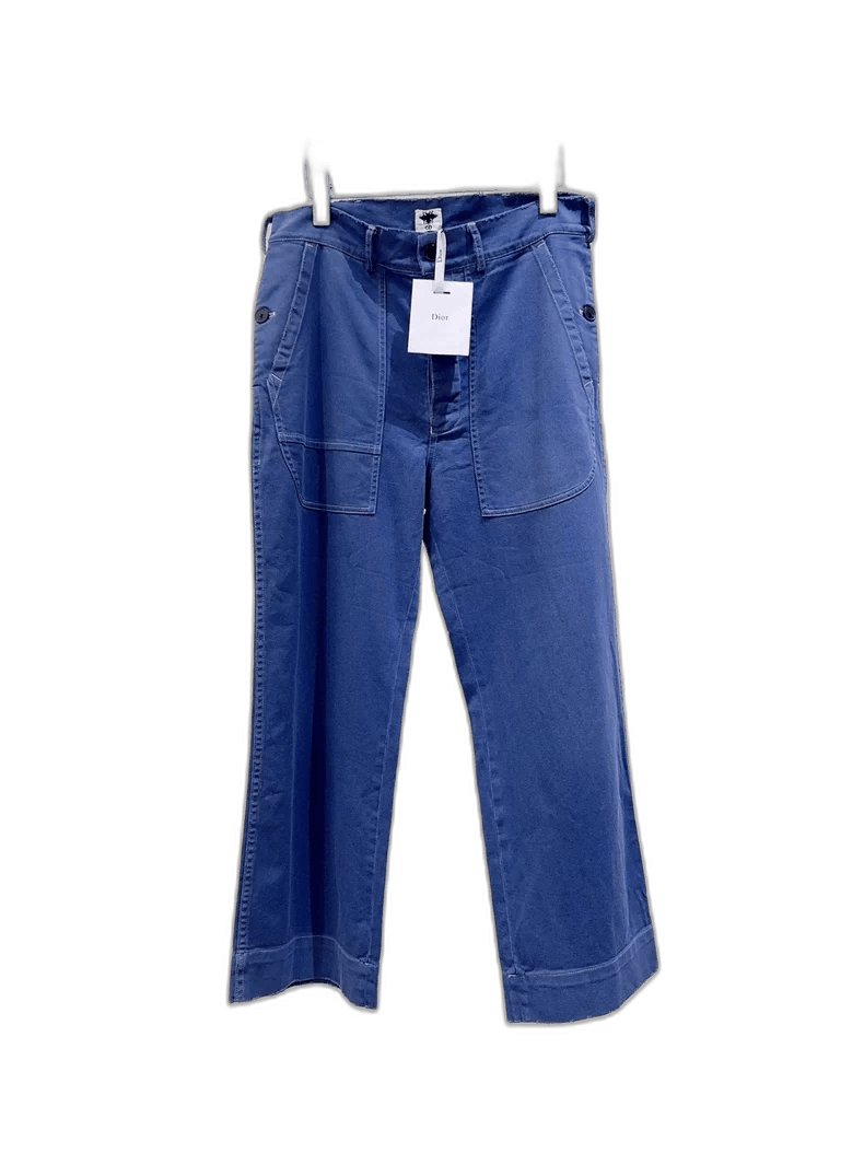 Dior New Dior Denim Pants with Distressed Design Size 38" / US 16 / IT 52 - 1 Thumbnail