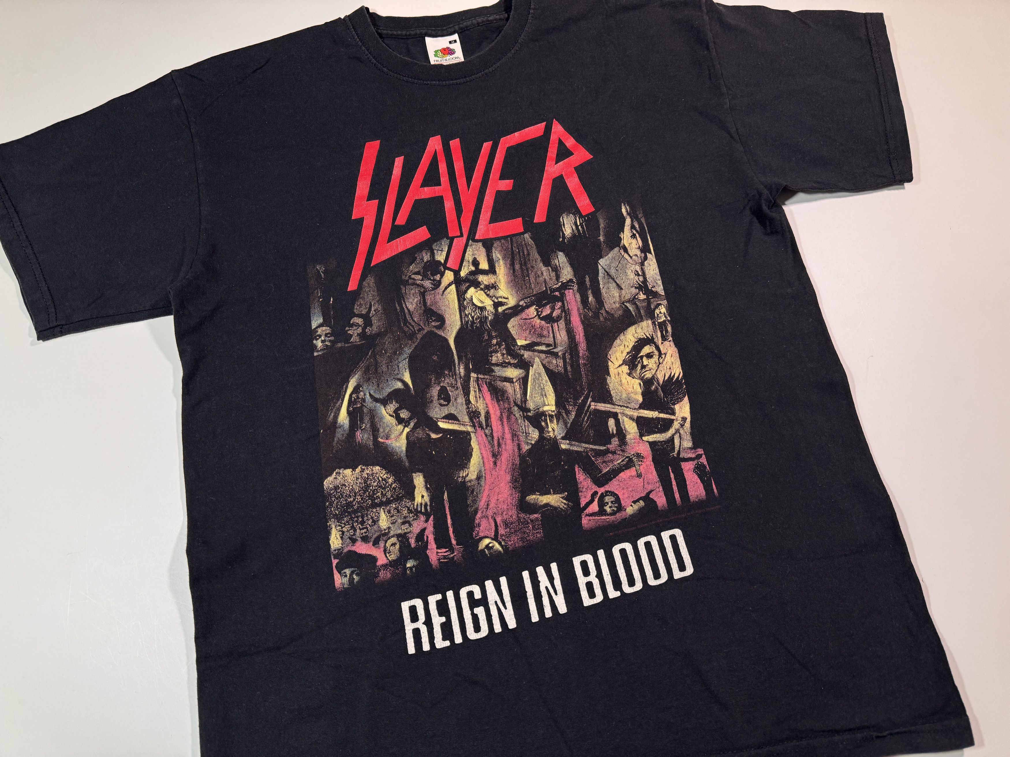 Slayer Vintage 00s Slayer Reign in Blood T-shirt Y2k MetalTee M Size US M / EU 48-50 / 2 - 2 Thumbnail