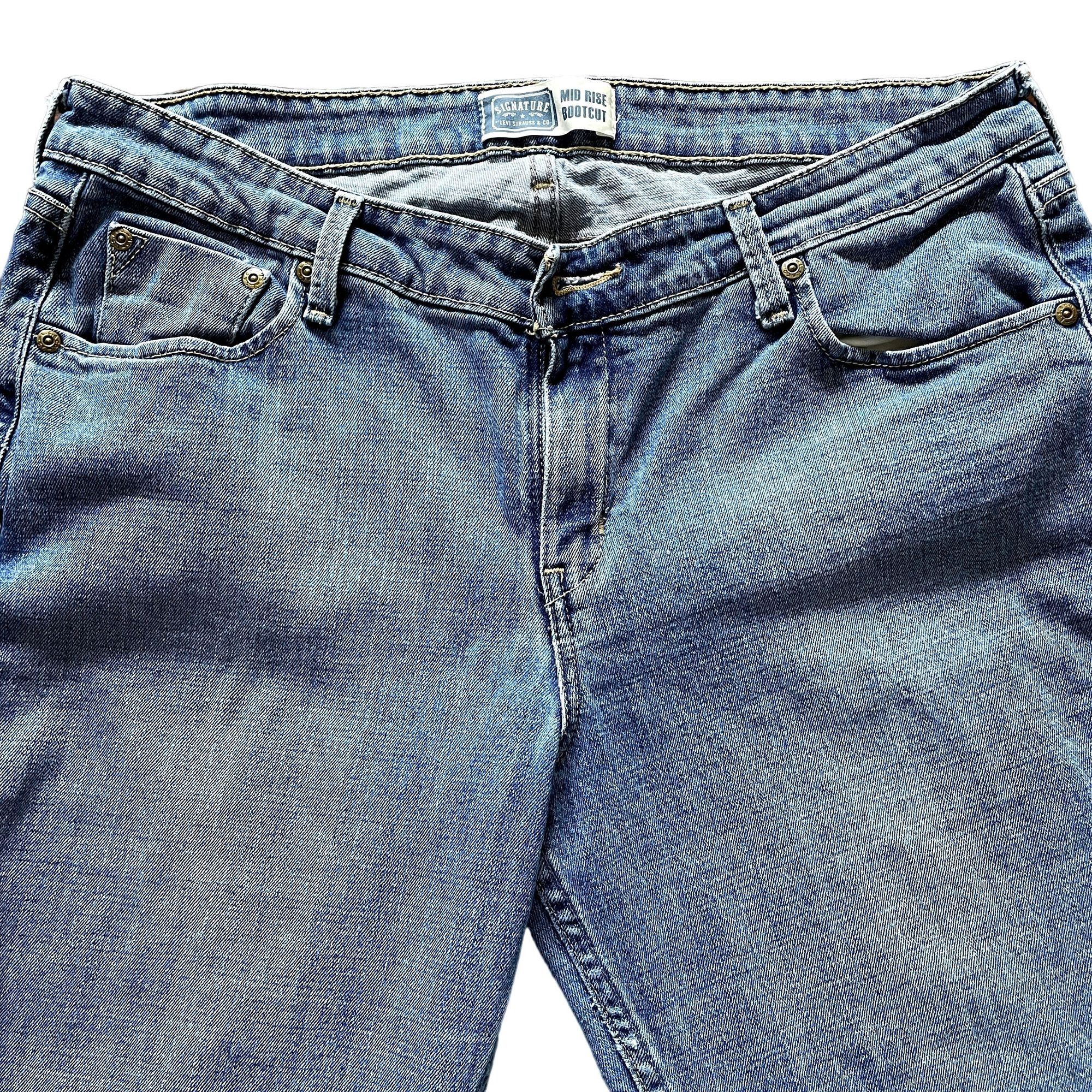 Levi's Womens Levi Stauss Blue Denim Jeans 14 Long Bootcut Pants u Size 36" / US 14 / IT 50 - 3 Thumbnail