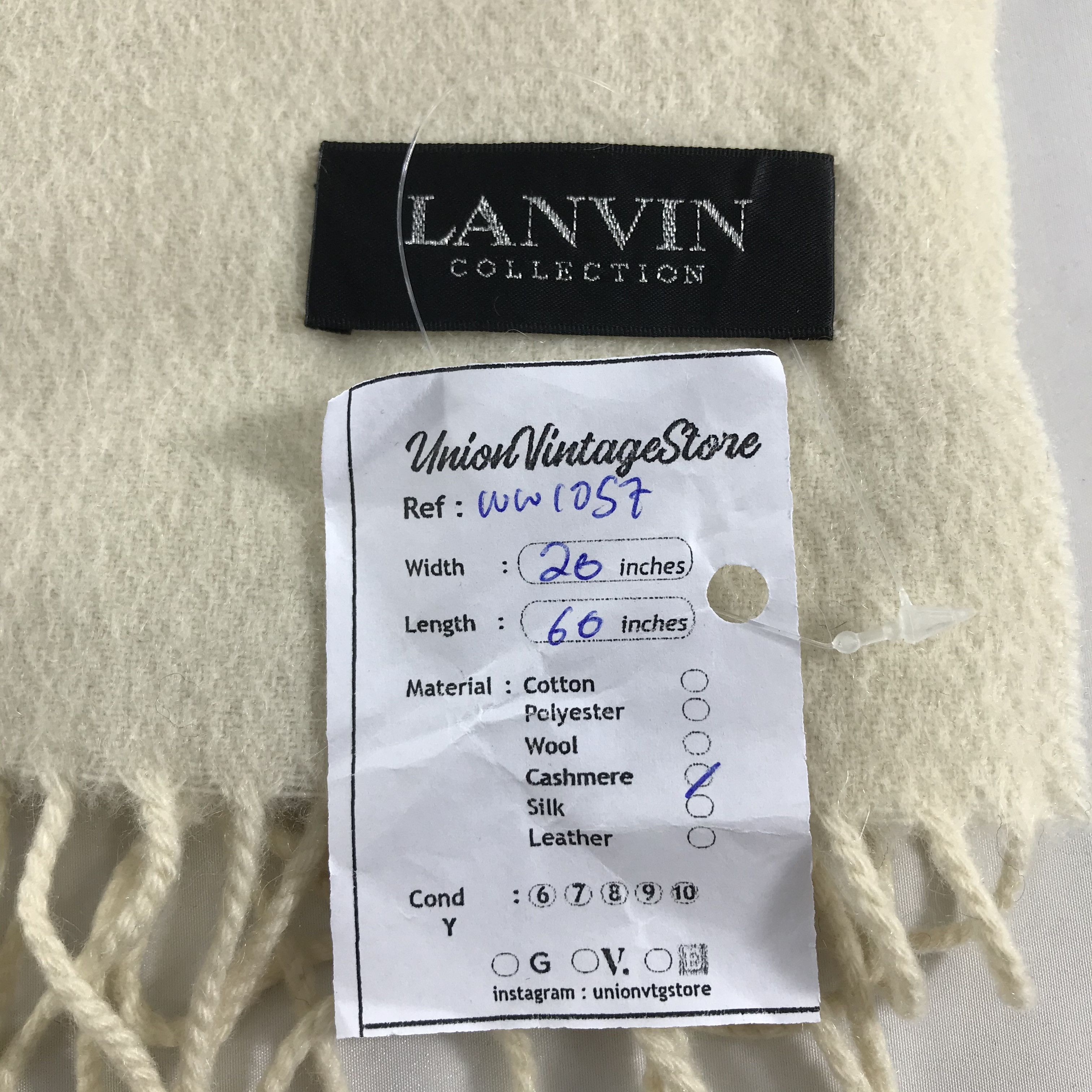 Lanvin × Vintage Lanvin Scarf / Muffler / Neckwear - WW1057 Size ONE SIZE - 4 Thumbnail