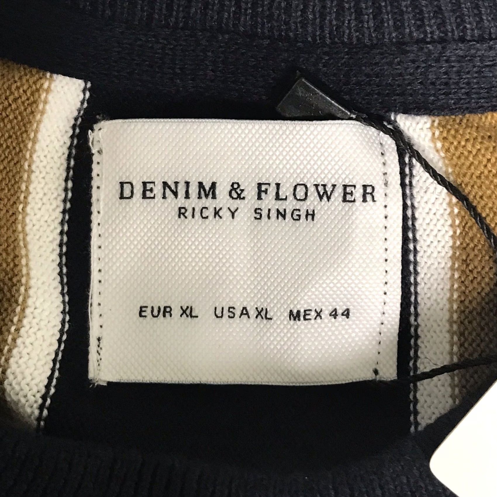 Denime Denim & Flower Ricky Singh Men Multicolor Vertical Striped Knit Crewneck Sweater L Size US L / EU 52-54 / 3 - 2 Thumbnail