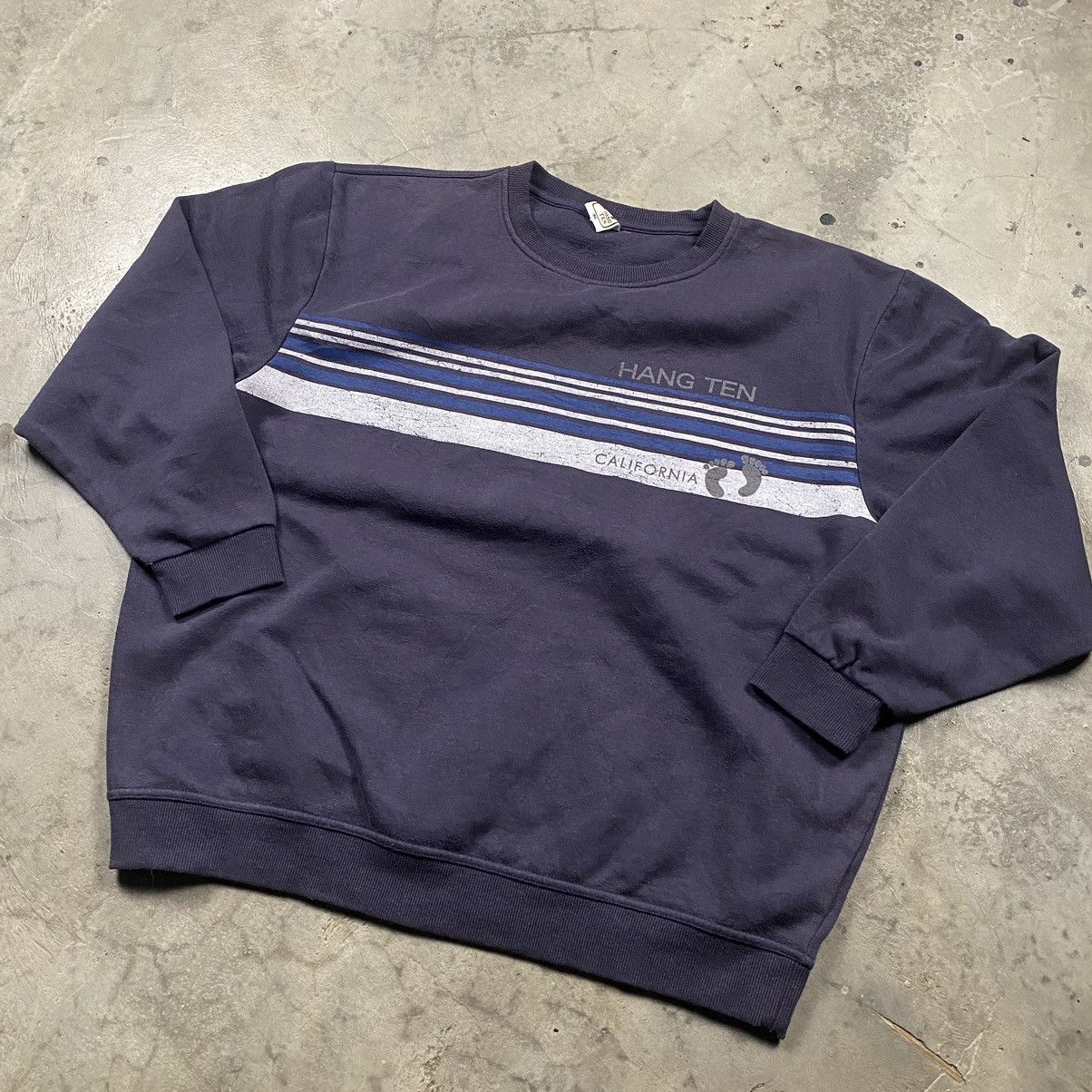 Hang Ten × Vintage y2k Hang Ten California Surf Boxy Crewneck Size US L / EU 52-54 / 3 - 4 Thumbnail
