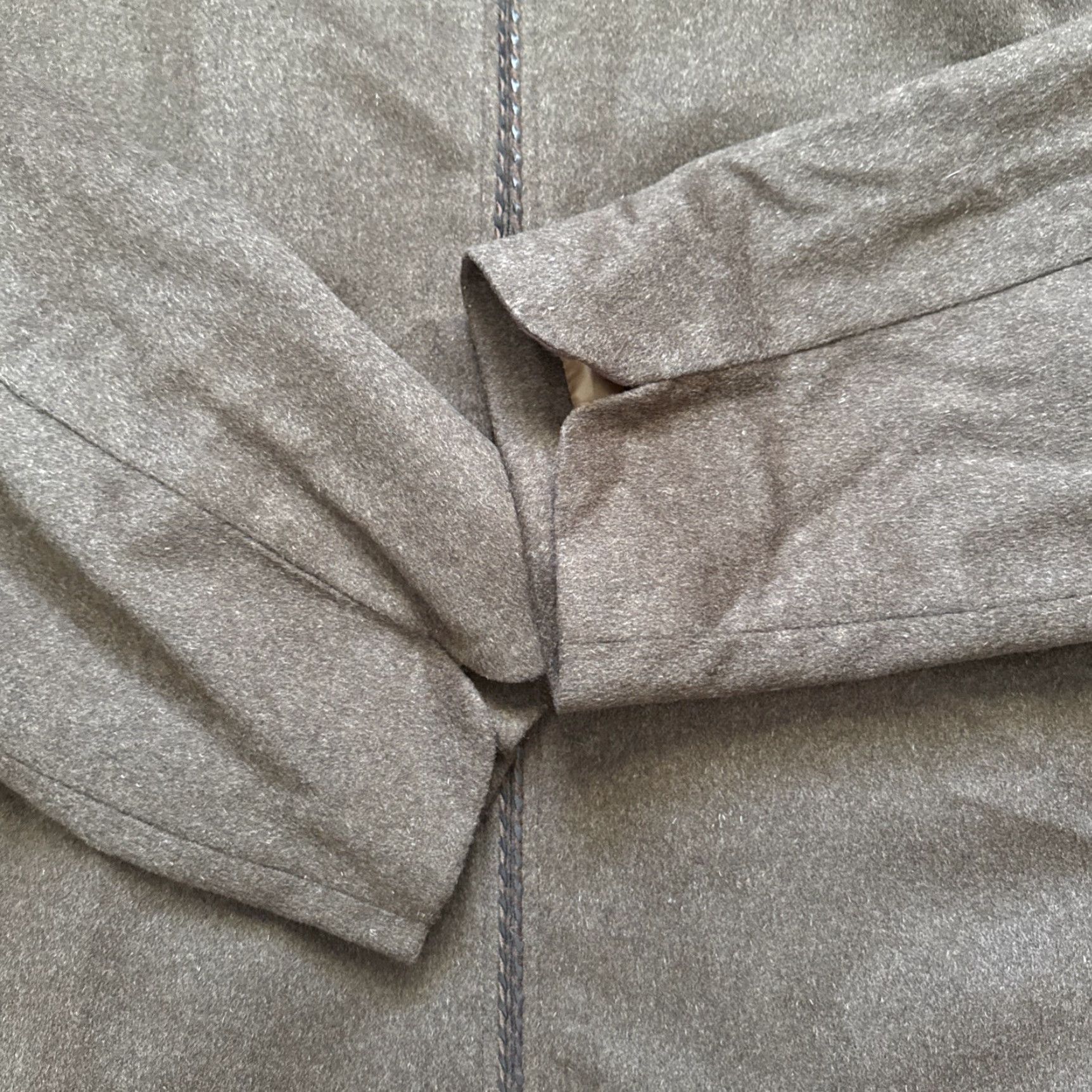 Vintage Carmel Zhao Full Zip Jacket Coat BROWN XL Wool & Cashmere Size XL / US 12-14 / IT 48-50 - 4 Thumbnail