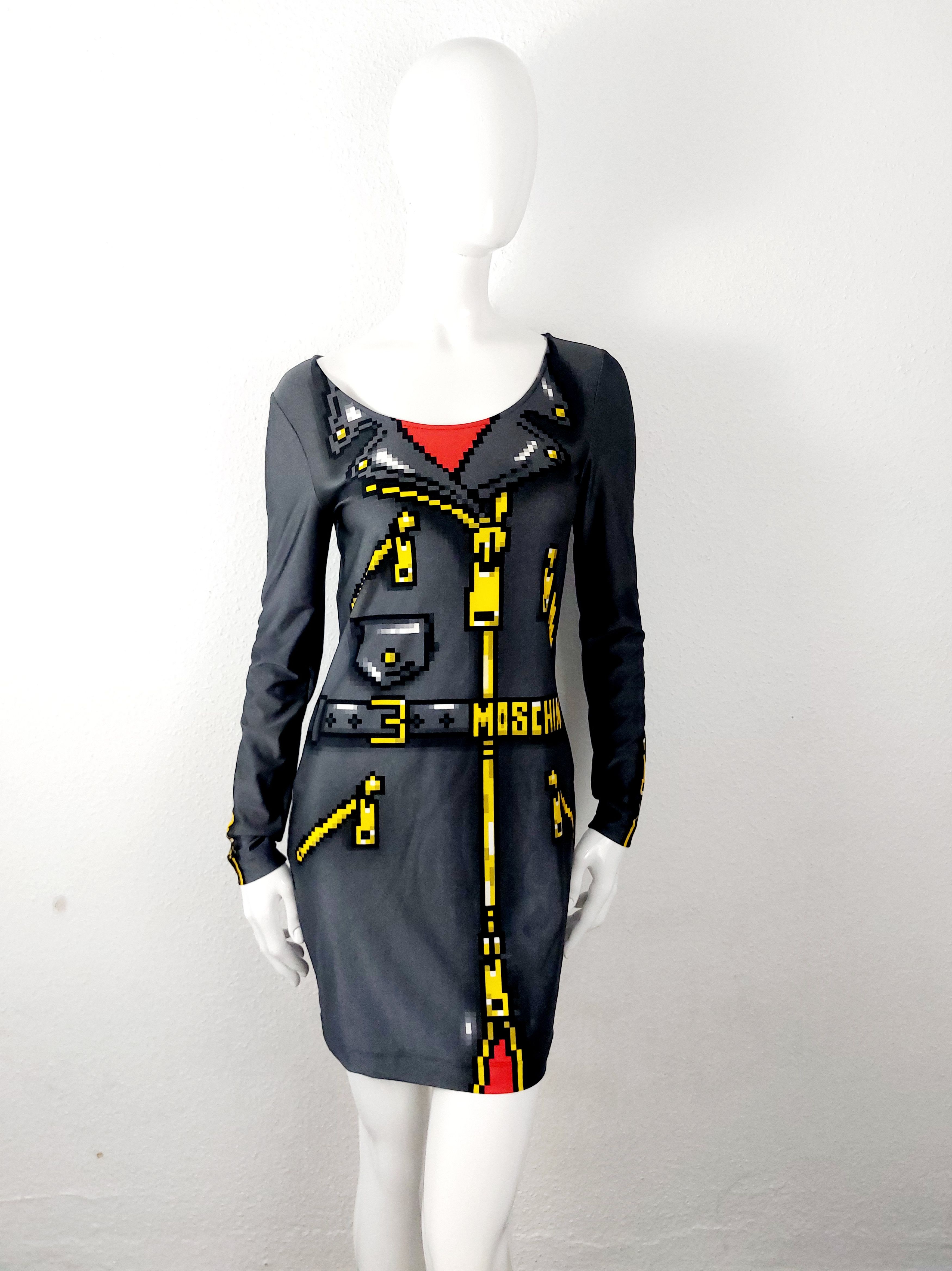 Moschino Moschino Couture Sims Pixel Capsule Gamer Midi Dress Size M / US 6-8 / IT 42-44 - 5 Thumbnail