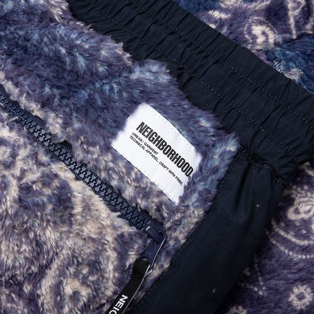 Japanese Brand × Neighborhood NEIGHBORHOOD BANDANA PATTERN FLEECE PANTS BLACK Size US 31 - 3 Thumbnail