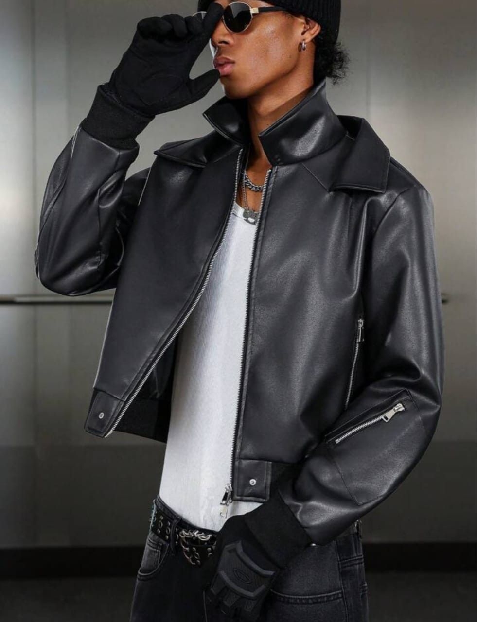 Other Black Zip-Up Bomber Jacket – Utility Style 🖤🔥 Size US L / EU 52-54 / 3 - 6 Thumbnail