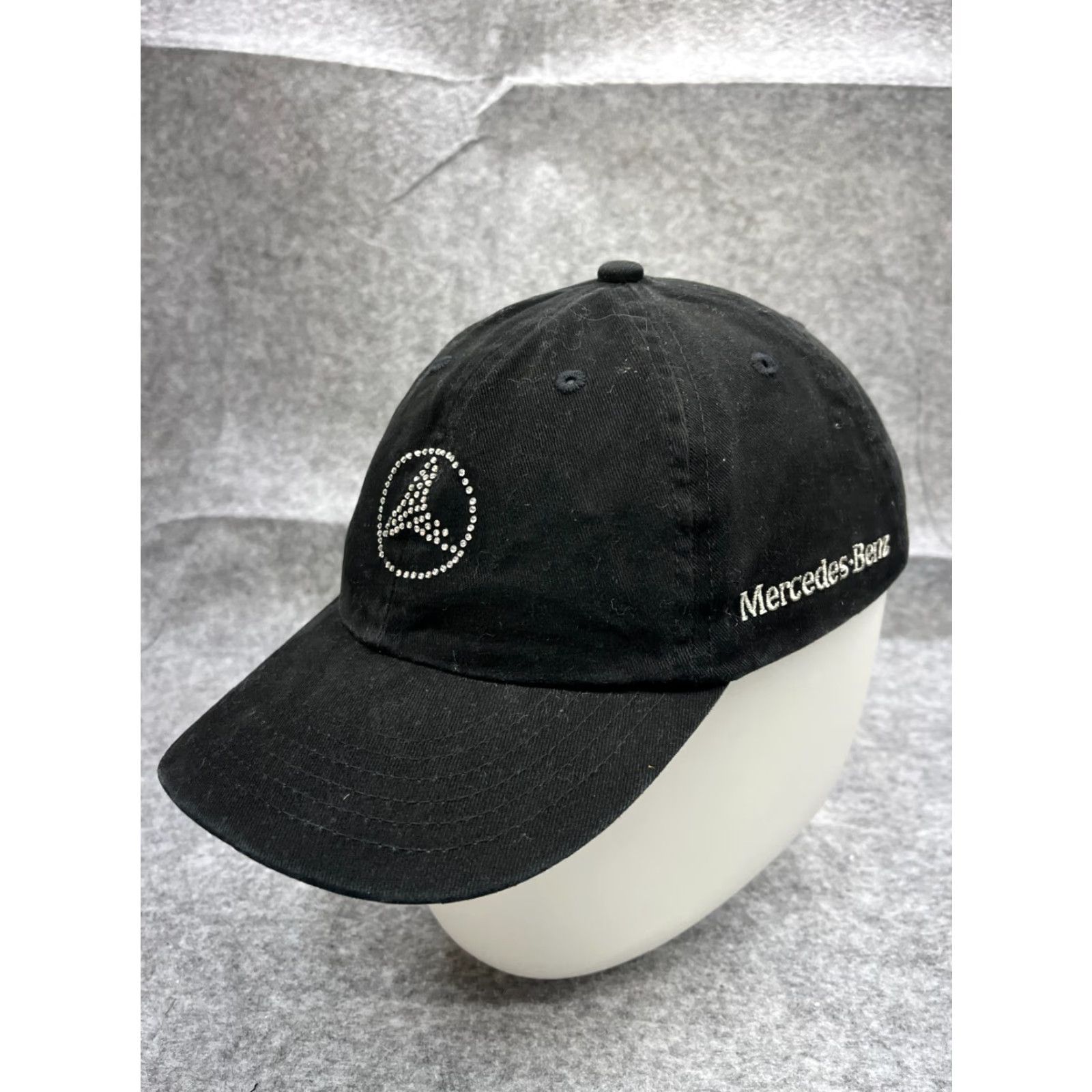 Mercedes-Benz VINTAGE Mercedes-Benz Baseball Cap Hat Adjustable Womens Cotton Black Logo 90s Travel Outdoor Size ONE SIZE - 4 Thumbnail