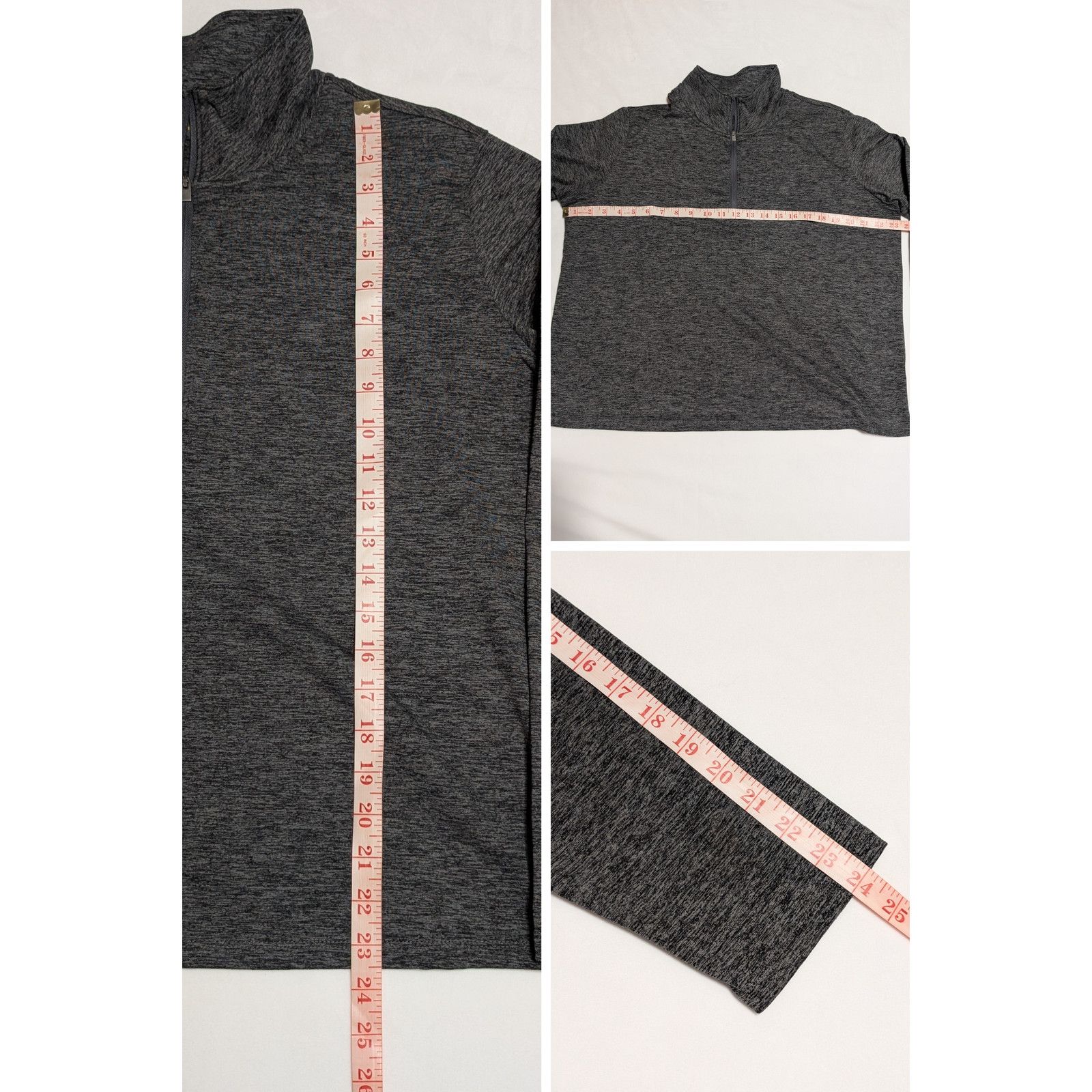 Unknown London Stretch the Rules Gray Quarter Zip Pullover XL Athletic Top Size L / US 10 / IT 46 - 8 Thumbnail