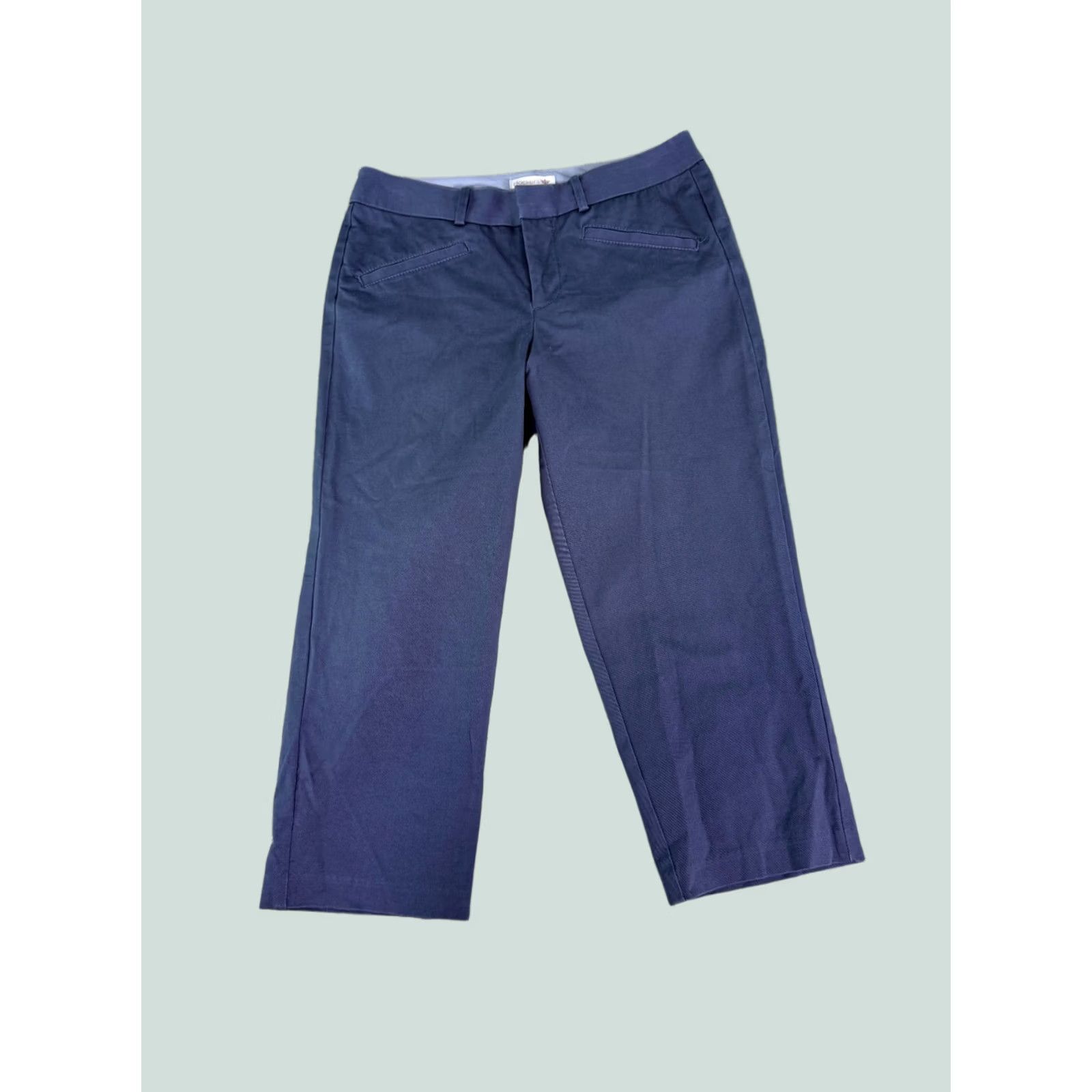 Dockers DOCKERS Women’s Capri Pants Gray Size 4 Flat Front Mid Rise Size 27" / US 4 / IT 40 - 1 Thumbnail